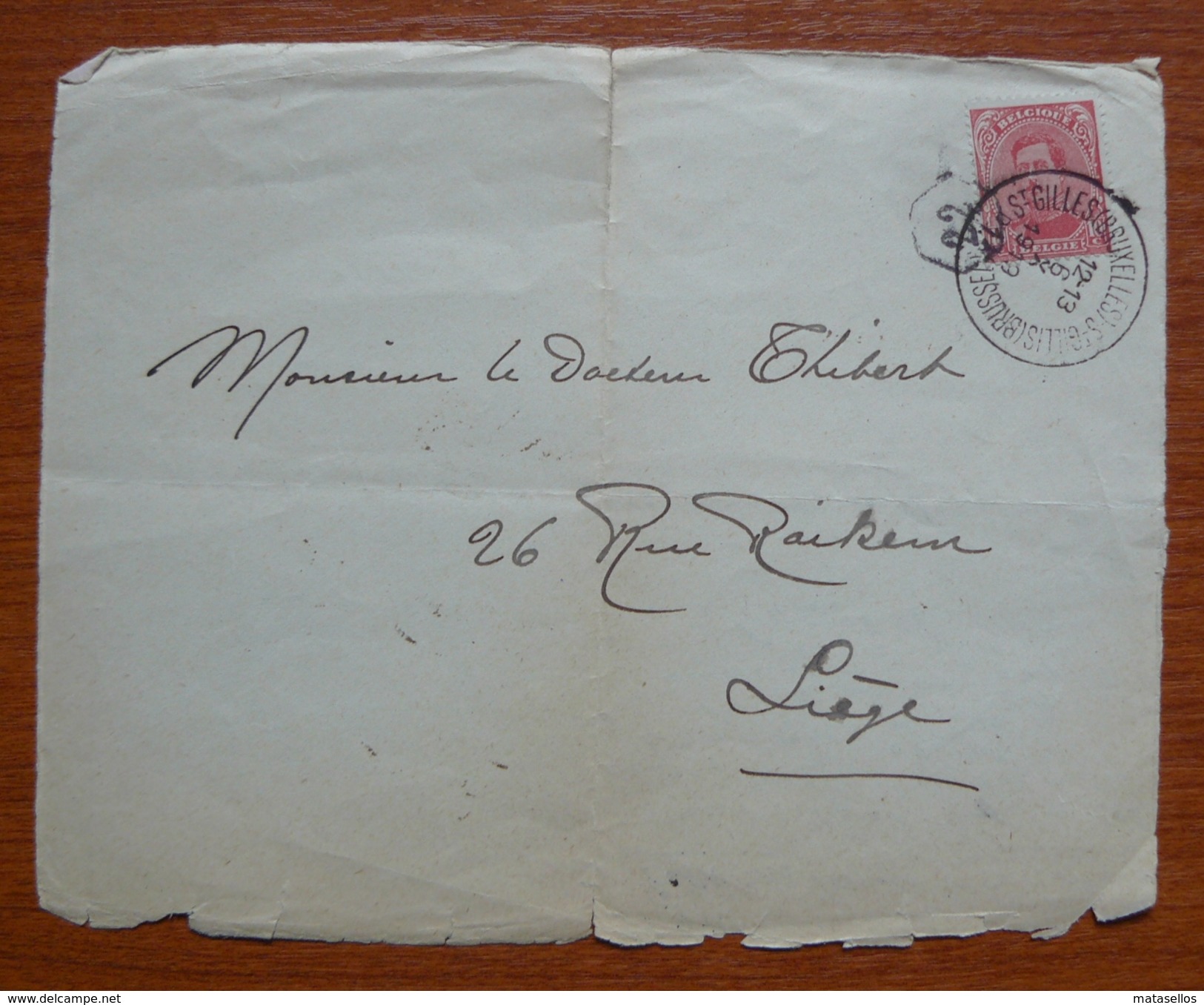 Cover - Letter - Frente De Sobre - Fragmento 1919 - Cartas & Documentos