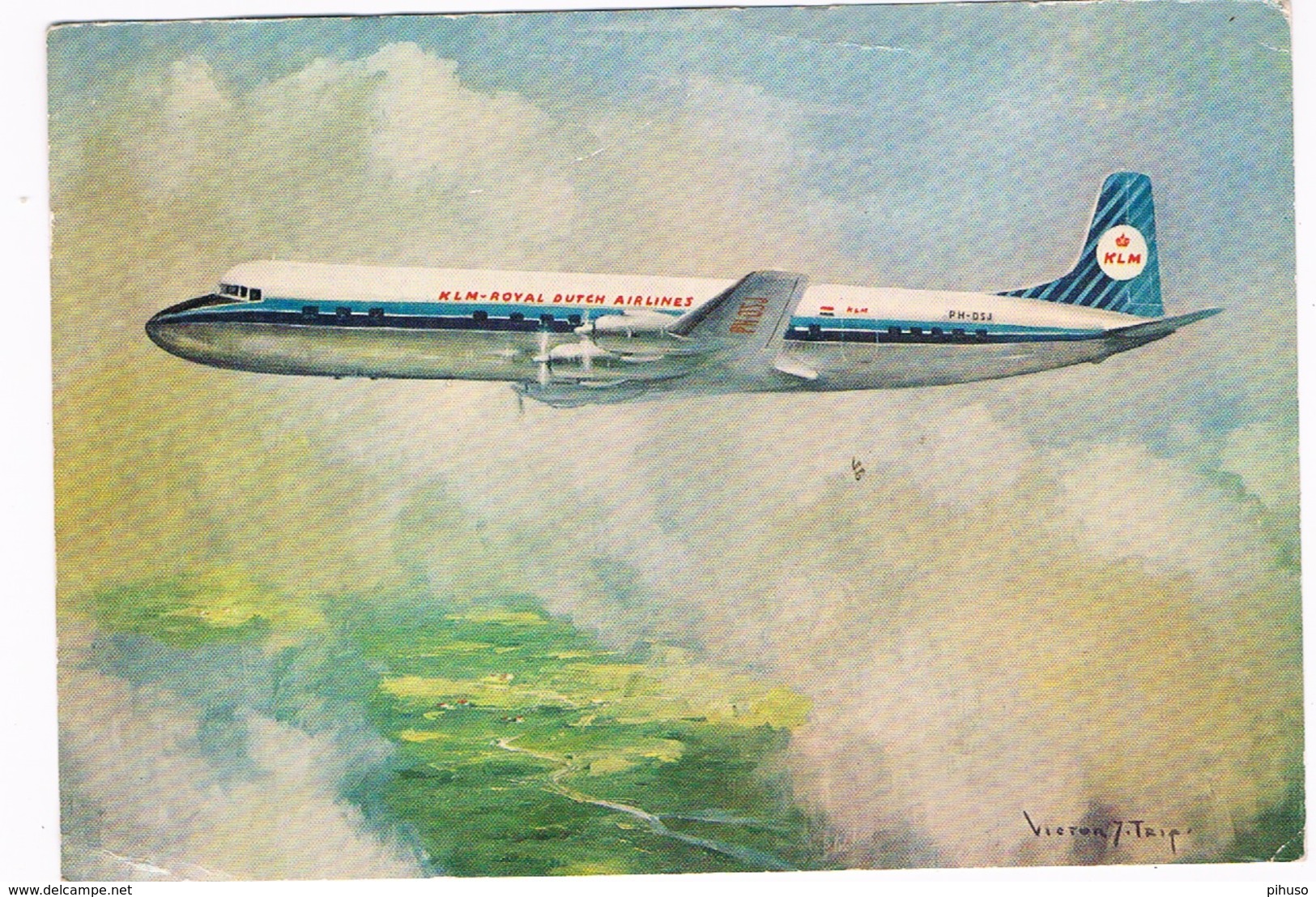 VT-314   DOUGLAS DC-7C ( KLM ) - 1946-....: Moderne