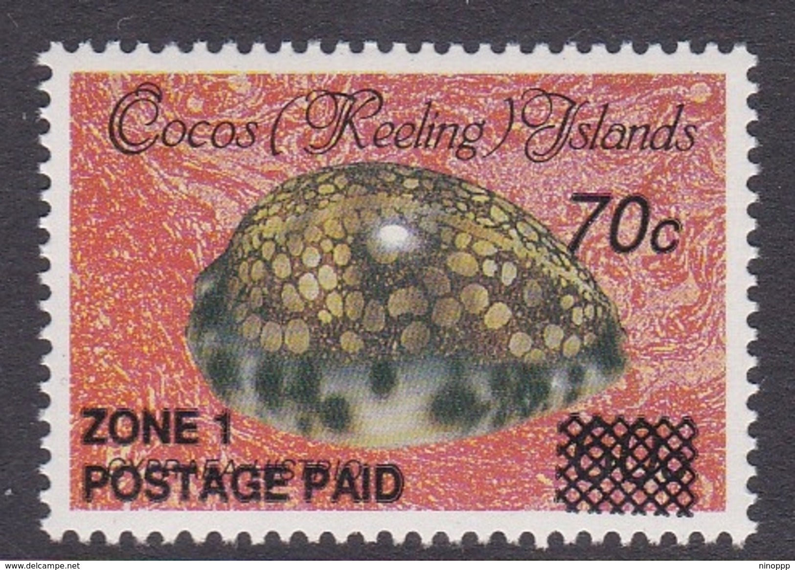 Cocos (Keeling) Islands SG 237 1990 Surcharged $ 0.70 On 60c Mint Never Hinged - Cocos (Keeling) Islands