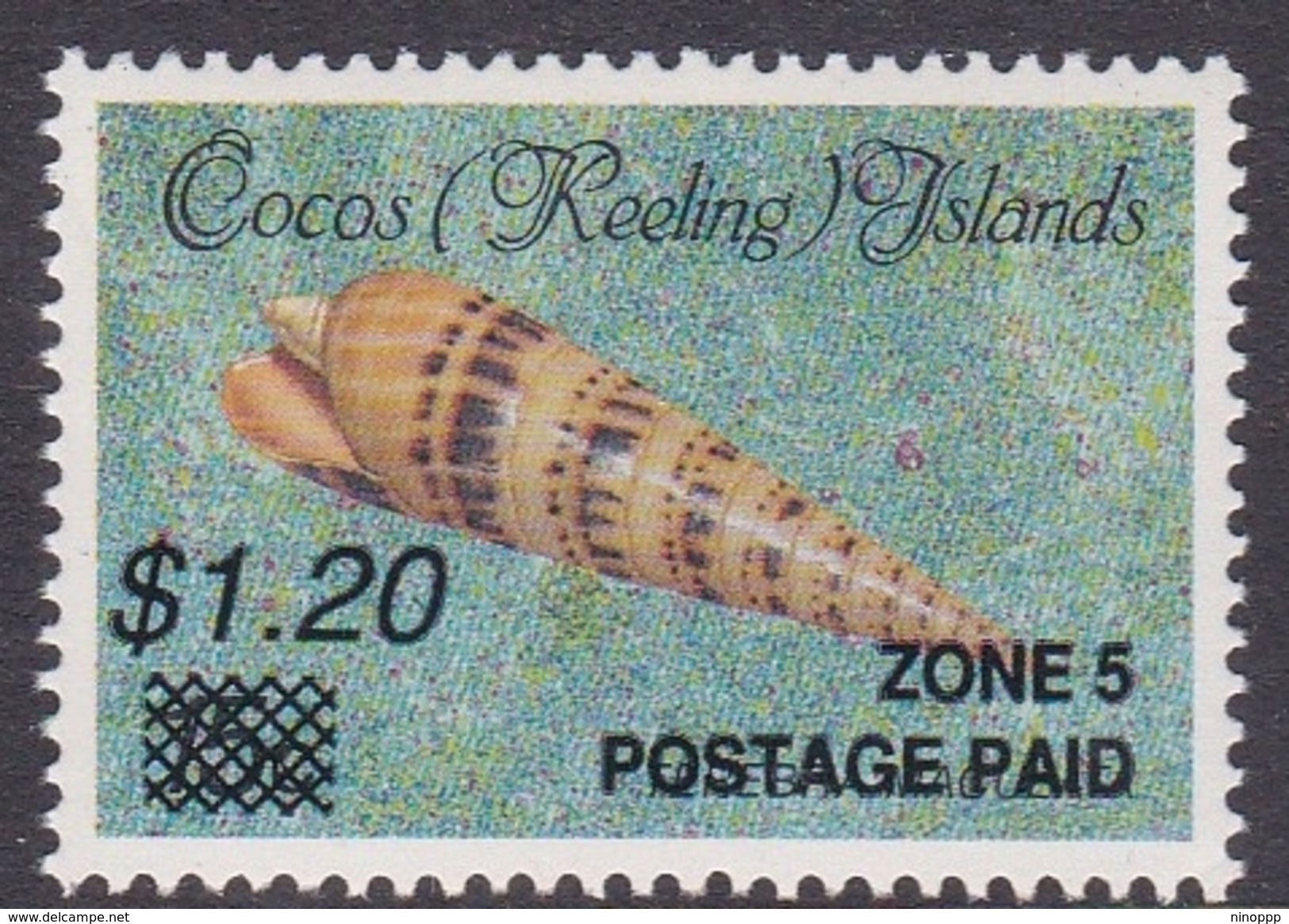 Cocos (Keeling) Islands SG 239 1990 Surcharged $ 1.20 On 15c Mint Never Hinged - Cocos (Keeling) Islands