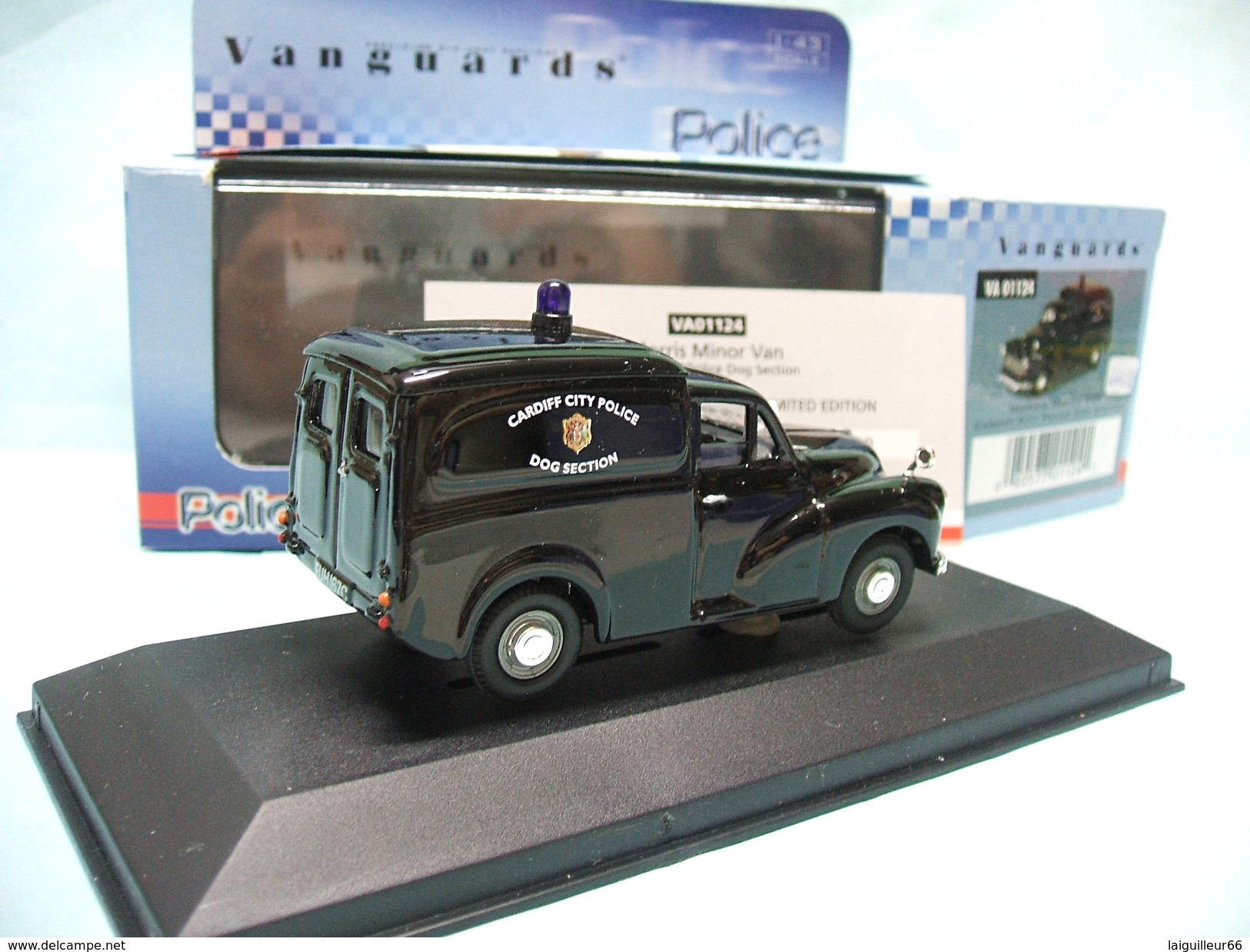 Corgi / Vanguards - MORRIS MINOR Van POLICE Cardiff City Police Dog Section Réf. VA01124 BO 1/43 - Corgi Toys