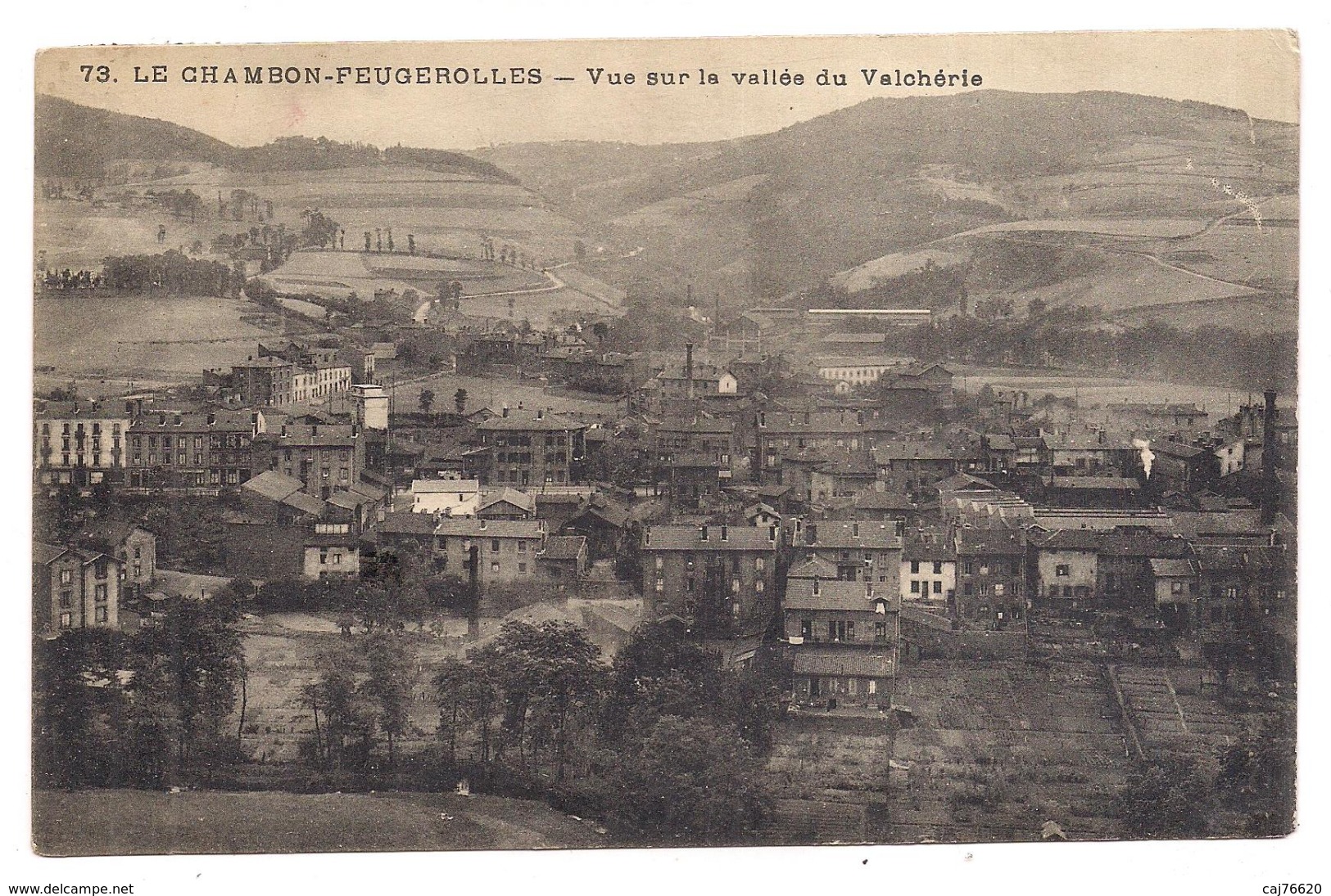 Le Chambon-feugerolles , Vue Sur La Vallée Du Valchérie - Le Chambon Feugerolles