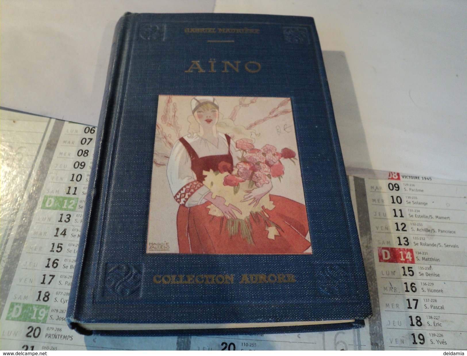 AINO. 1929. GABRIEL MAURIERE. LIBRAIRIE GEDALGE COLLECTION AURORE 1° PLAT ILLUSTRE PAR MAGGIE SALCEDO. - Classic Authors