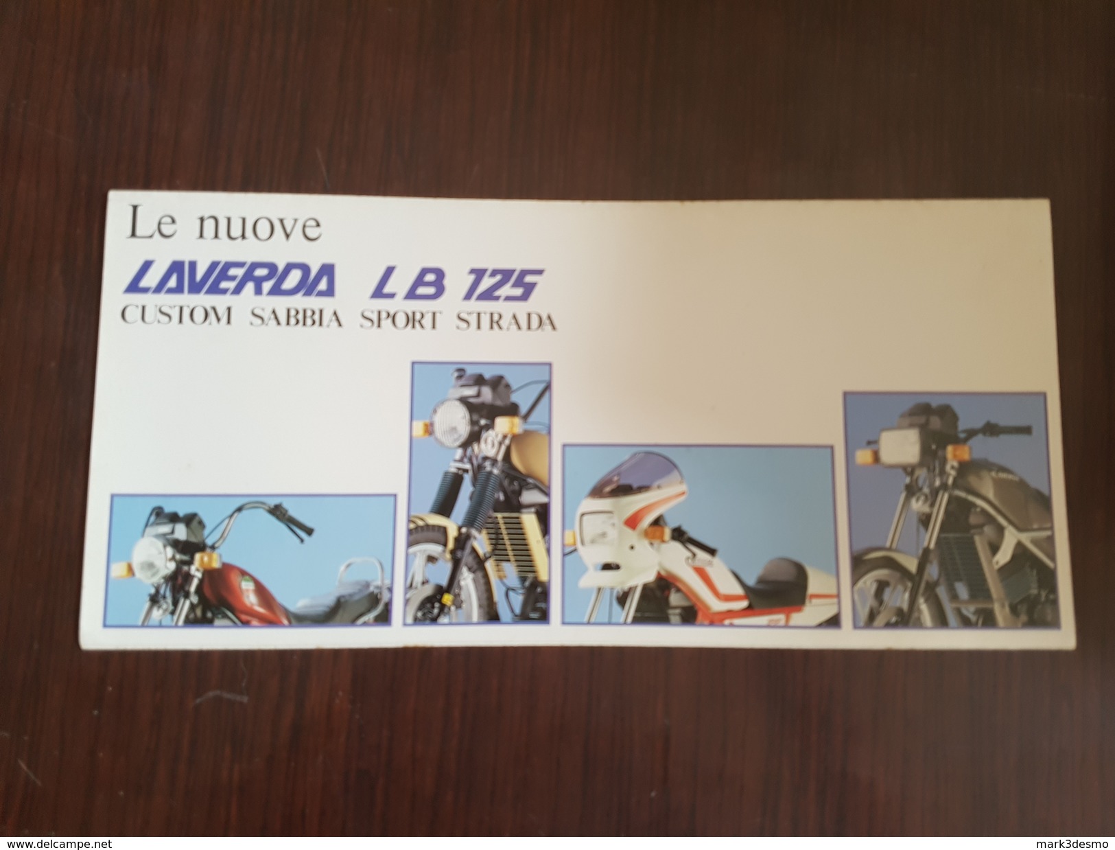 3) Laverda 125 LB 1985 Produzione Depliant Originale Moto - Genuine Brochure - Motorrad Originalprospekt - Motores