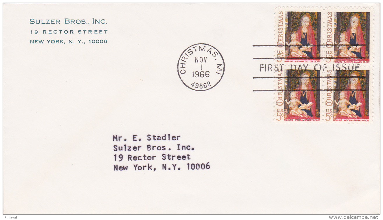 FDC  Christmas 1 Nov 1966 - 1961-1970