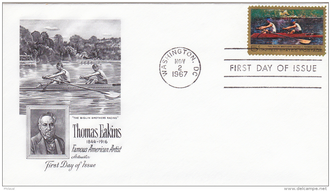 FDC  Thomas Eakins - 2 Nov 1967 - 1961-1970