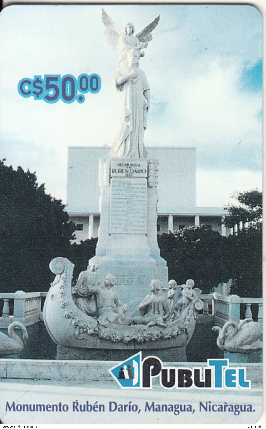 NICARAGUA(chip) - Monument Ruben Dario/Managua, Used - Nicaragua