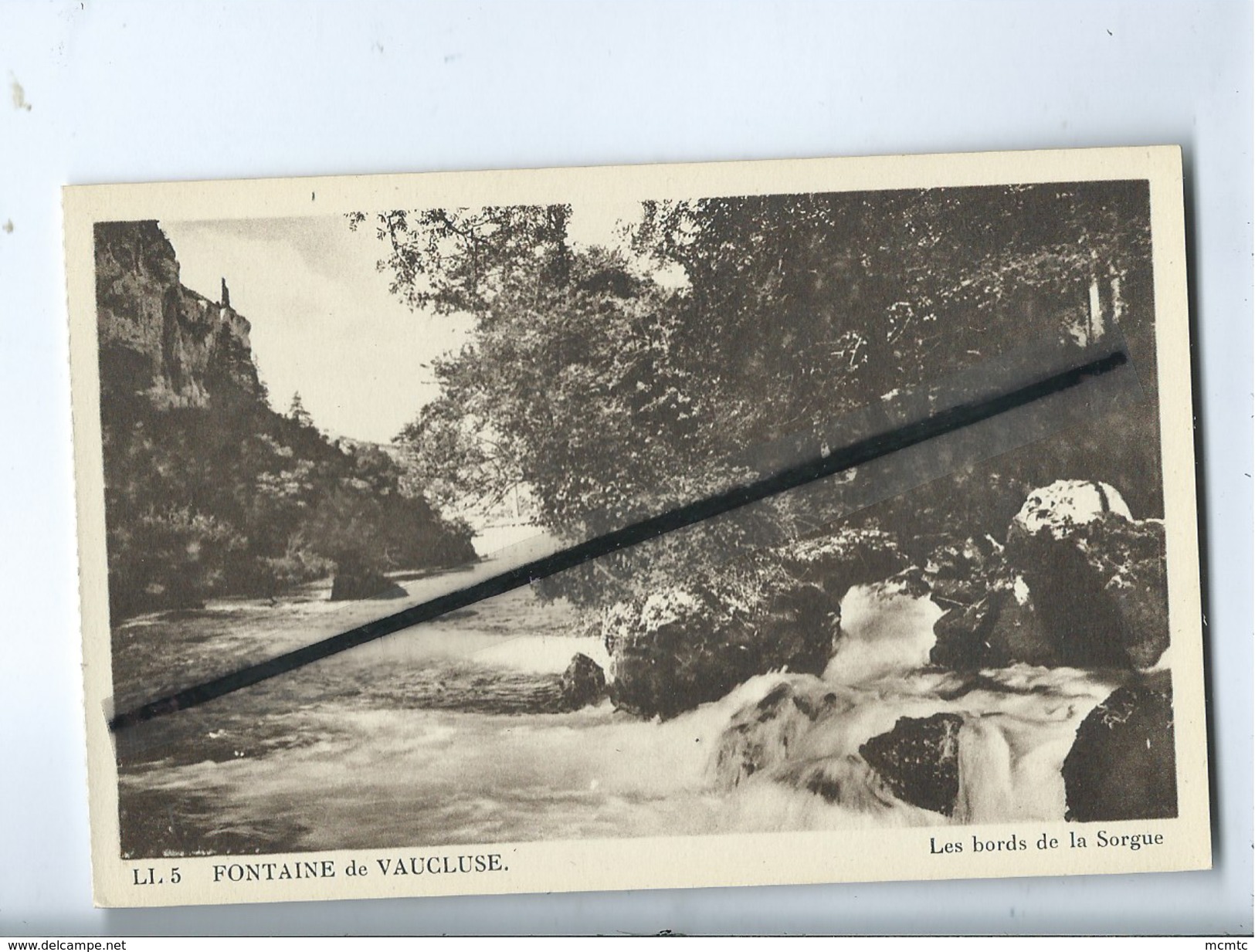 CPA  Provenant D'un Carnet - Fontaine De Vaucluse  -  Les Bords De La Sorgue - Sorgues