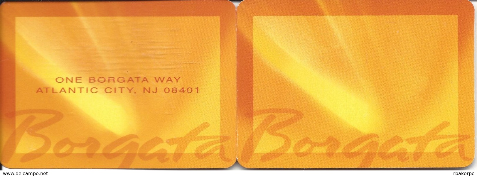 Fold Out Paper Borgata Resort Guide - Borgata Casino - Atlantic City, NJ (see All Scans) - Reclame