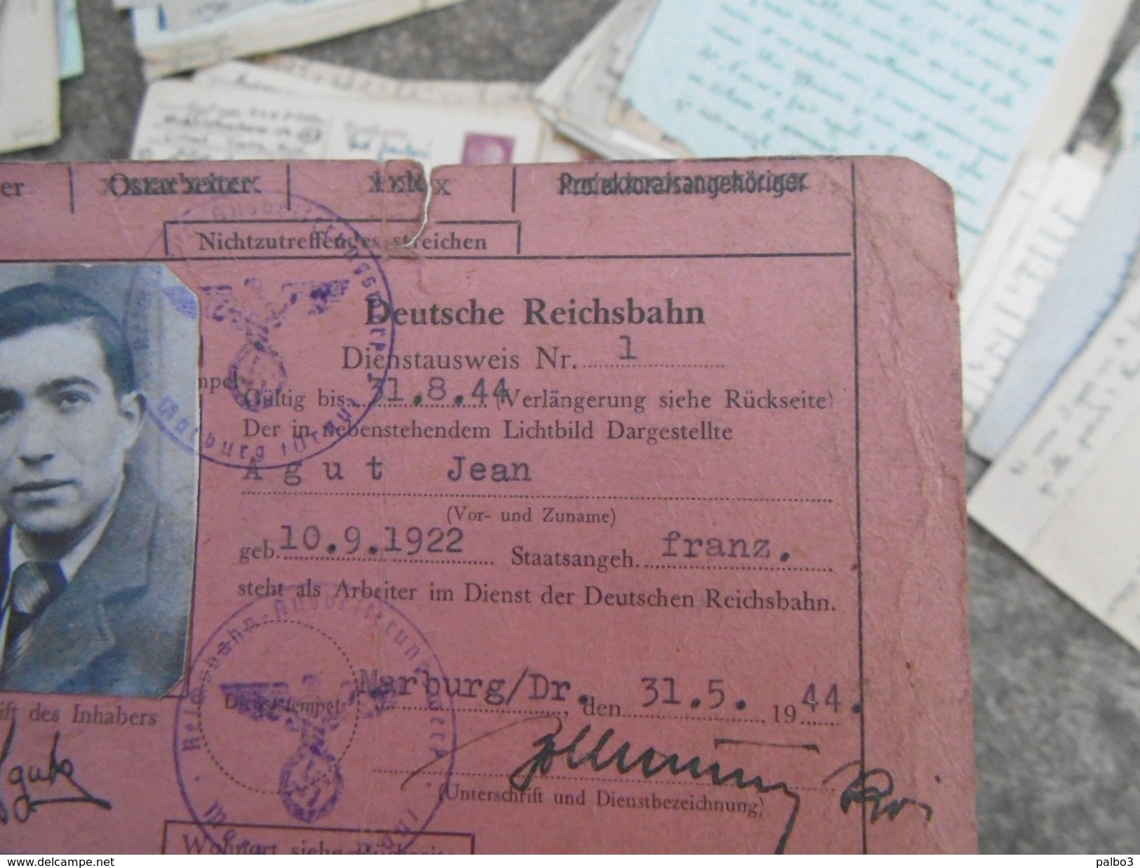 Lot De 180 Correspondance D'un Prisonnier De Guerre STALAG Polten Autriche + Carte Reichbahn - 1939-45