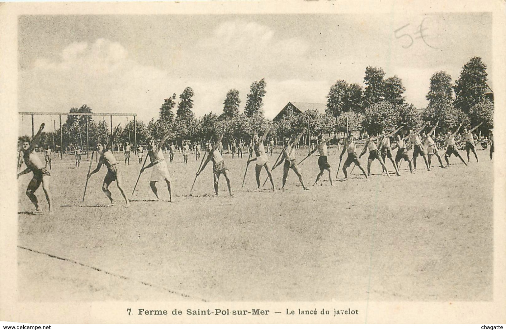 Cpa, St Pol Sur Mer, Le Lancer De Javelot - Saint Pol Sur Mer