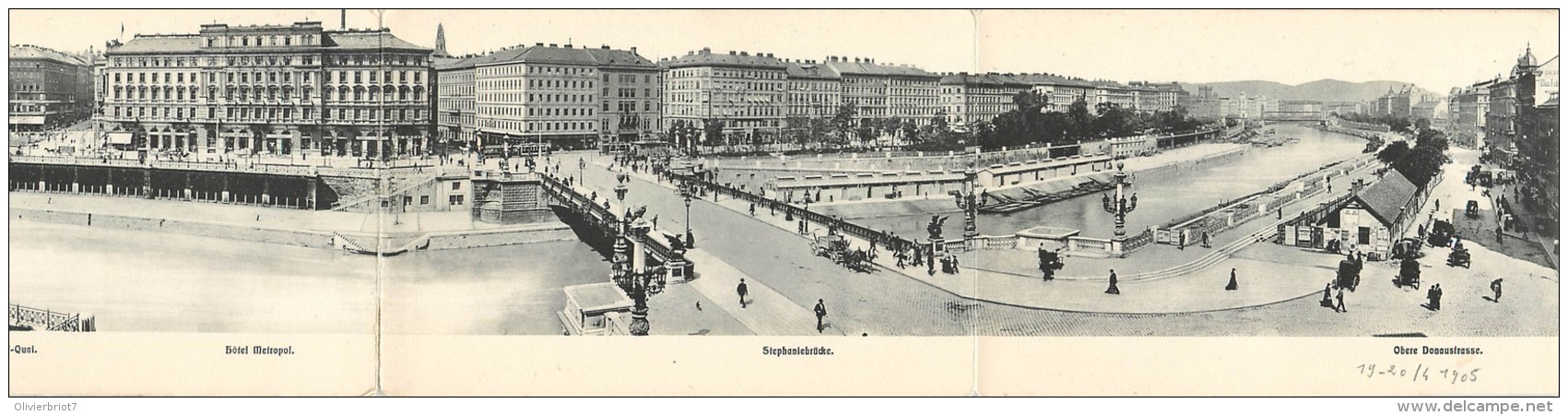 Österreich - Wien - Carte Triple - Triple Card - Franz Josef-Quai - Stehaniebrücke - Obere Donaustrasse - Sonstige & Ohne Zuordnung