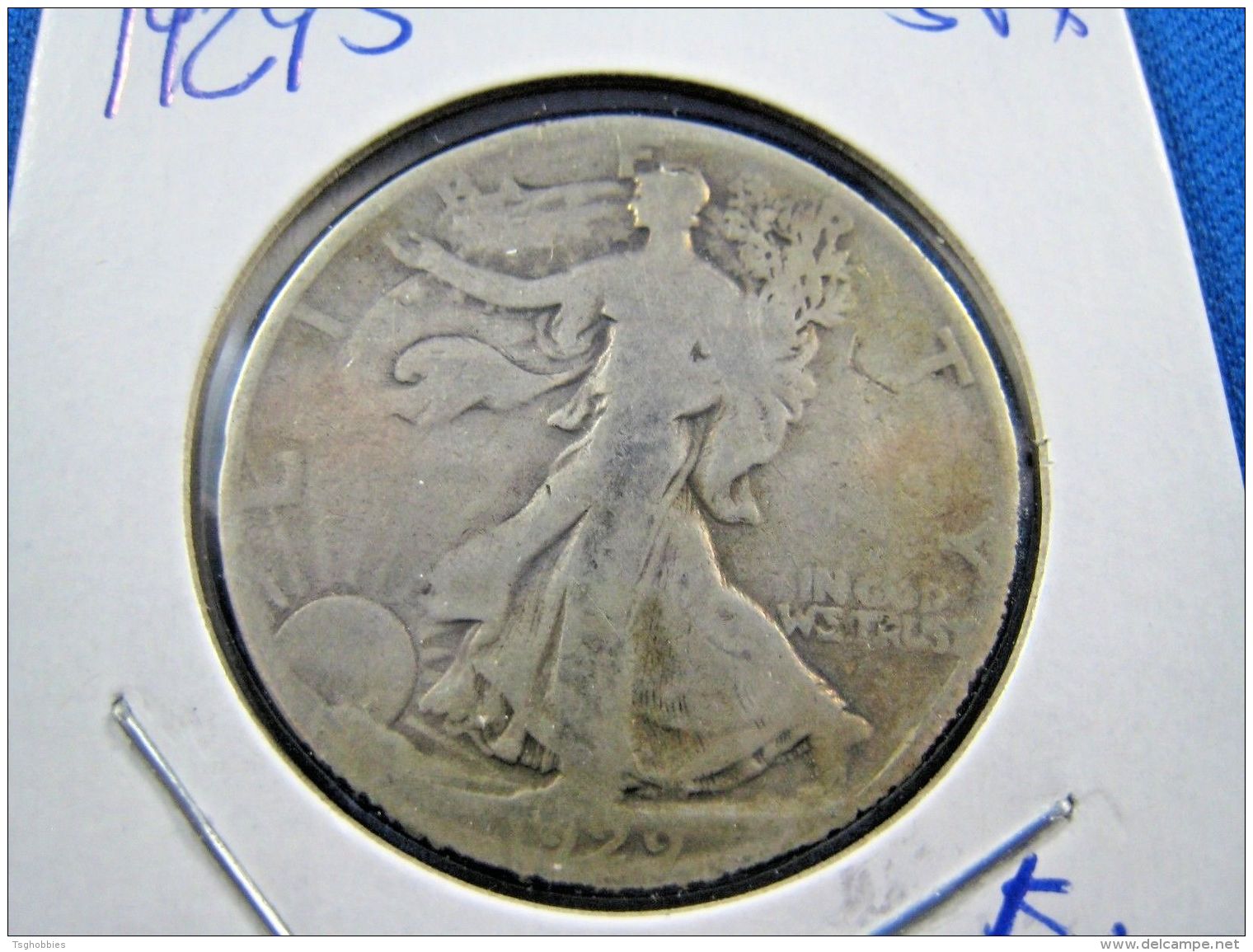 1929S  WALKING LIBERTY HALF DOLLAR                 (sk50-22) - 1916-1947: Liberty Walking