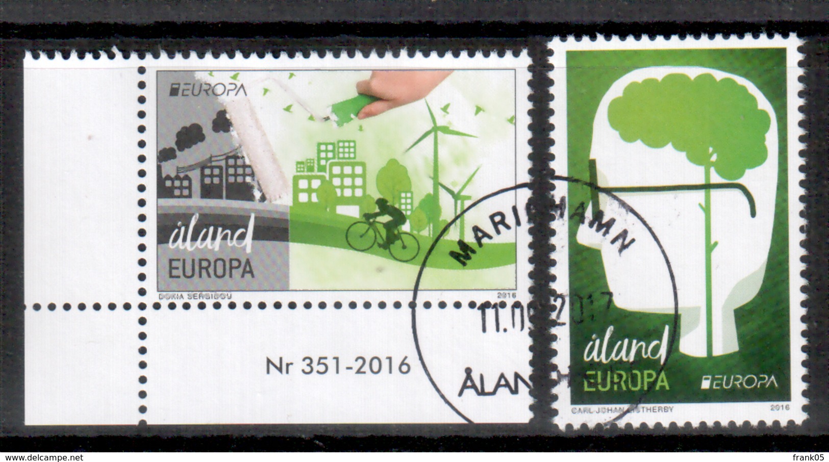 Aland 2016 EUROPA Satz/set Gestempelt/used - 2016