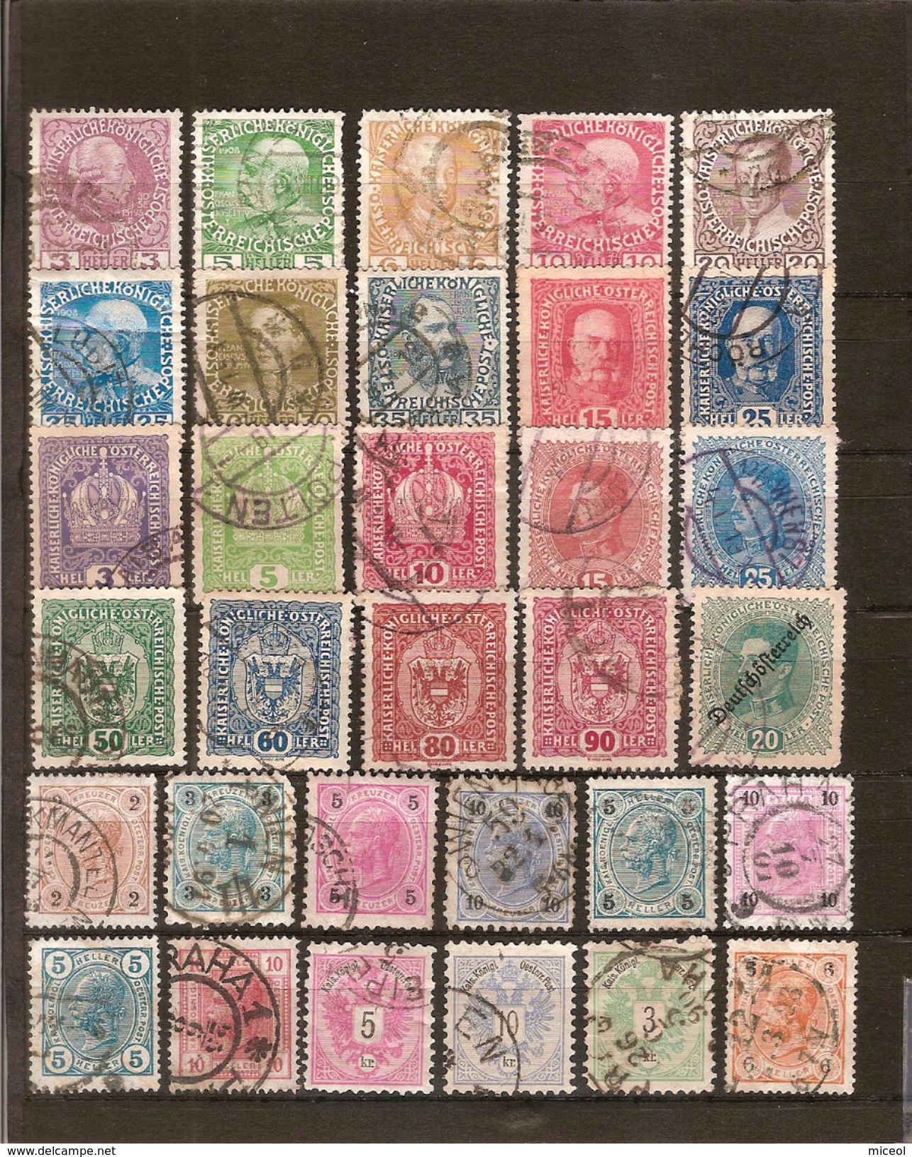 AUTRICHE - LOT DE  TIMBRES ANCIENS - Collections