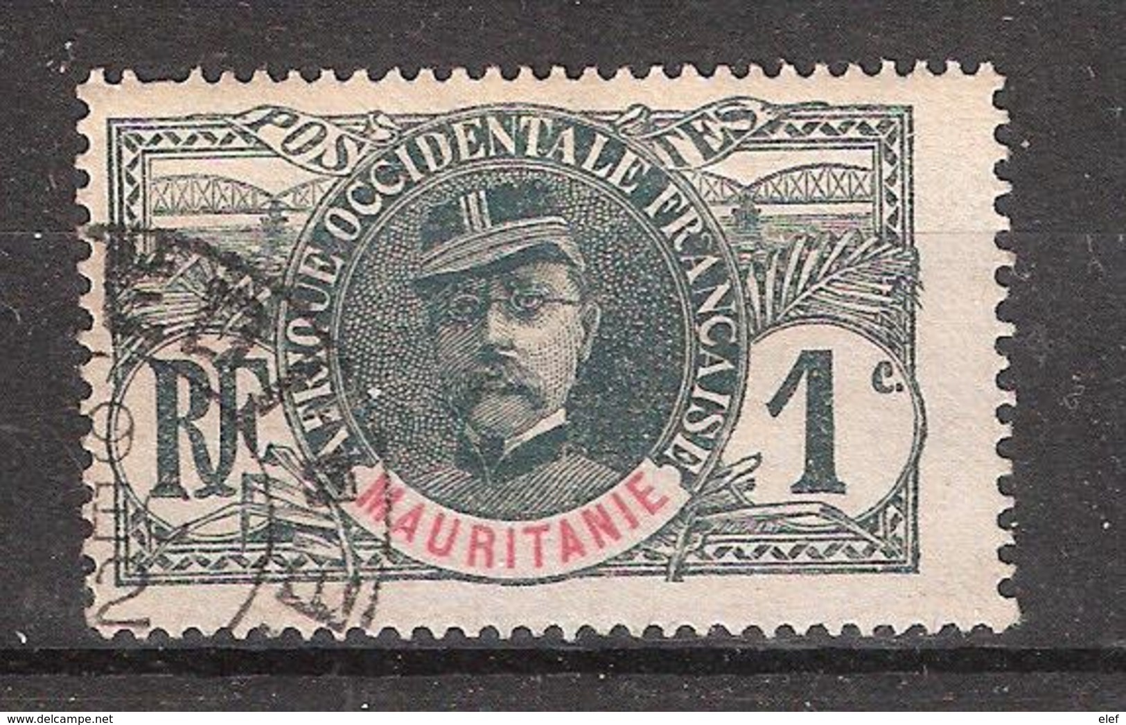 MAURITANIE, 1906, Type Faidherbe, Yvert N° 1, 1 C Obl, TB - Oblitérés