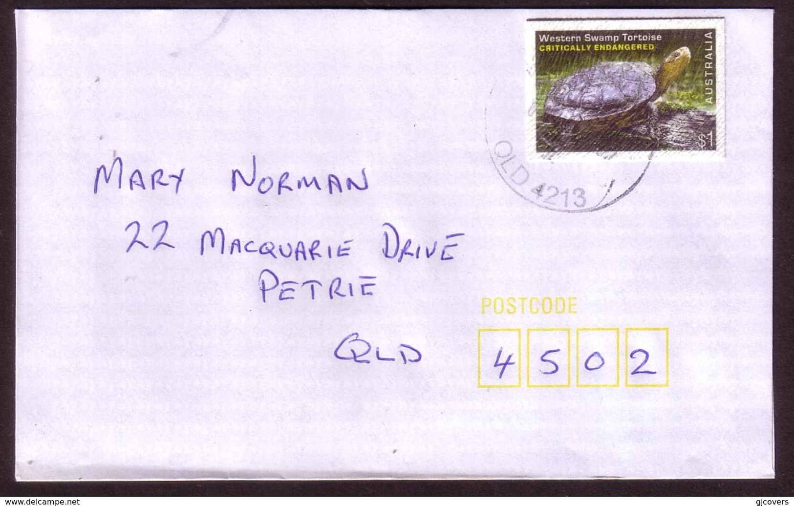 Australia Cover - Usage Flocking Stamp (feels Like Velvet) (only 250 Folders Issued) - Turtle - Unusual - Schildkröten