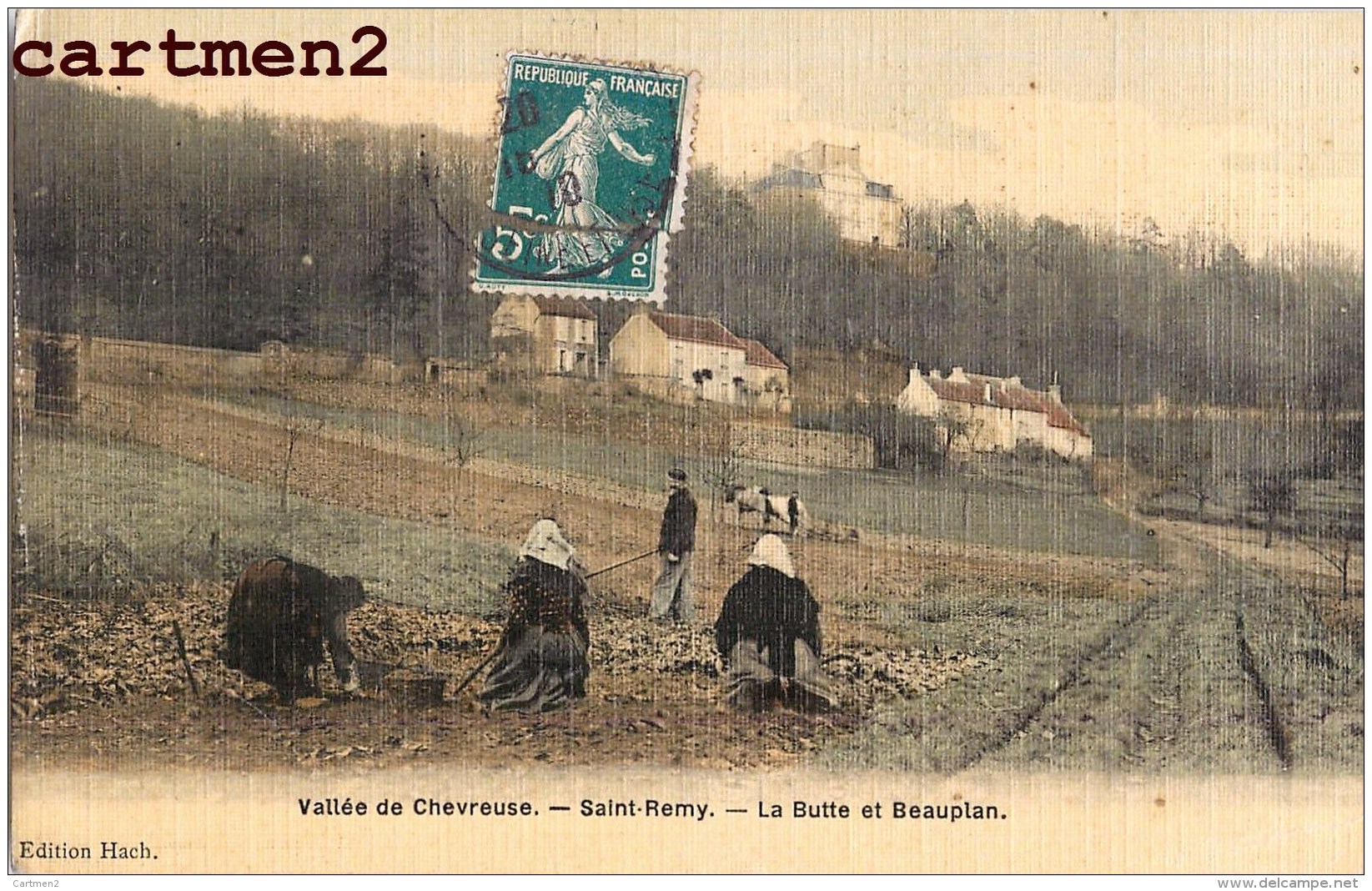 SAINT-REMY-LES-CHEVREUSE LA BUTTE ET BEAUPLAN AGRICULTURE FERME CARTE TOILEE 78 YVELINES - St.-Rémy-lès-Chevreuse