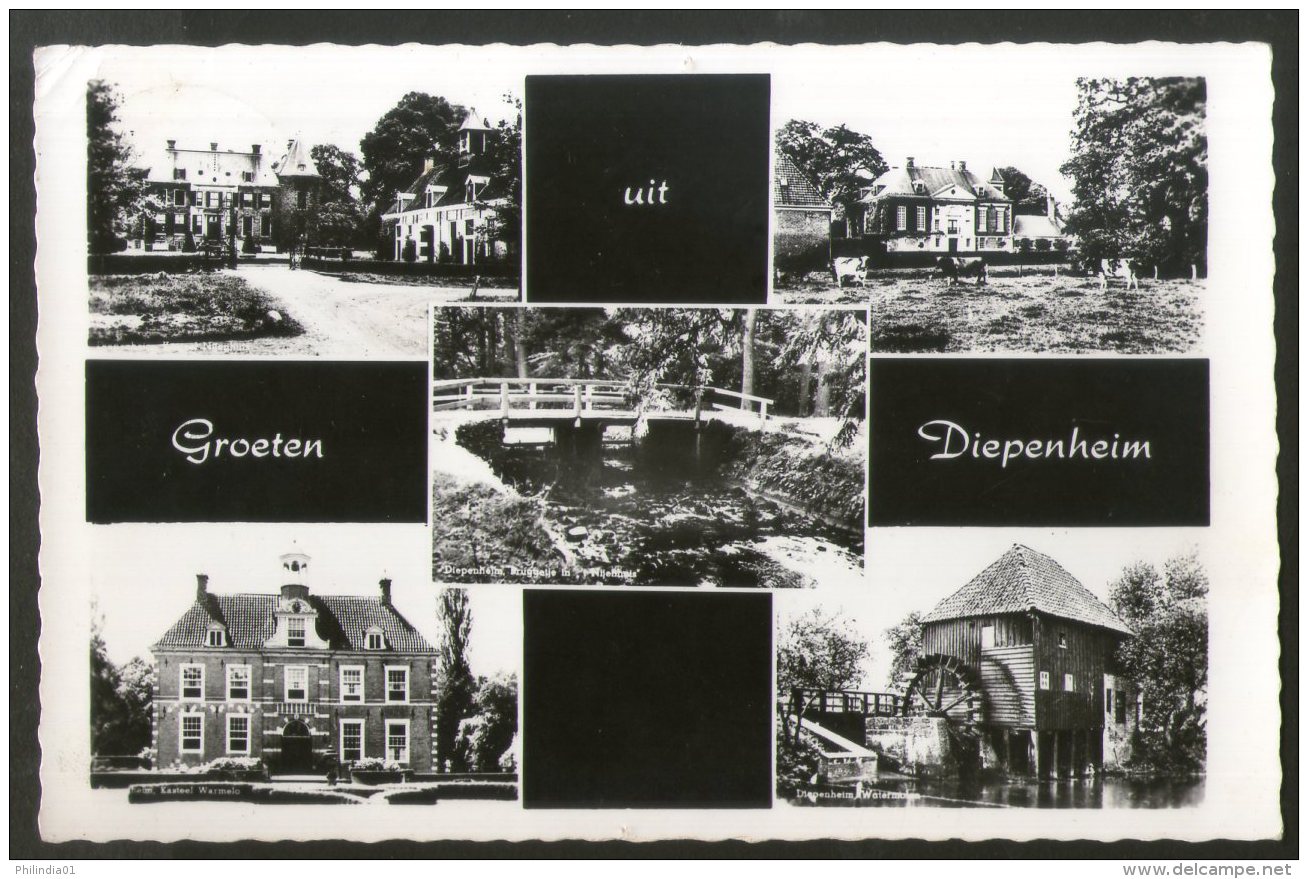 Netherlands 1970 Greetings From Diepenheim Building View Picture Post Card # 141 - Other & Unclassified