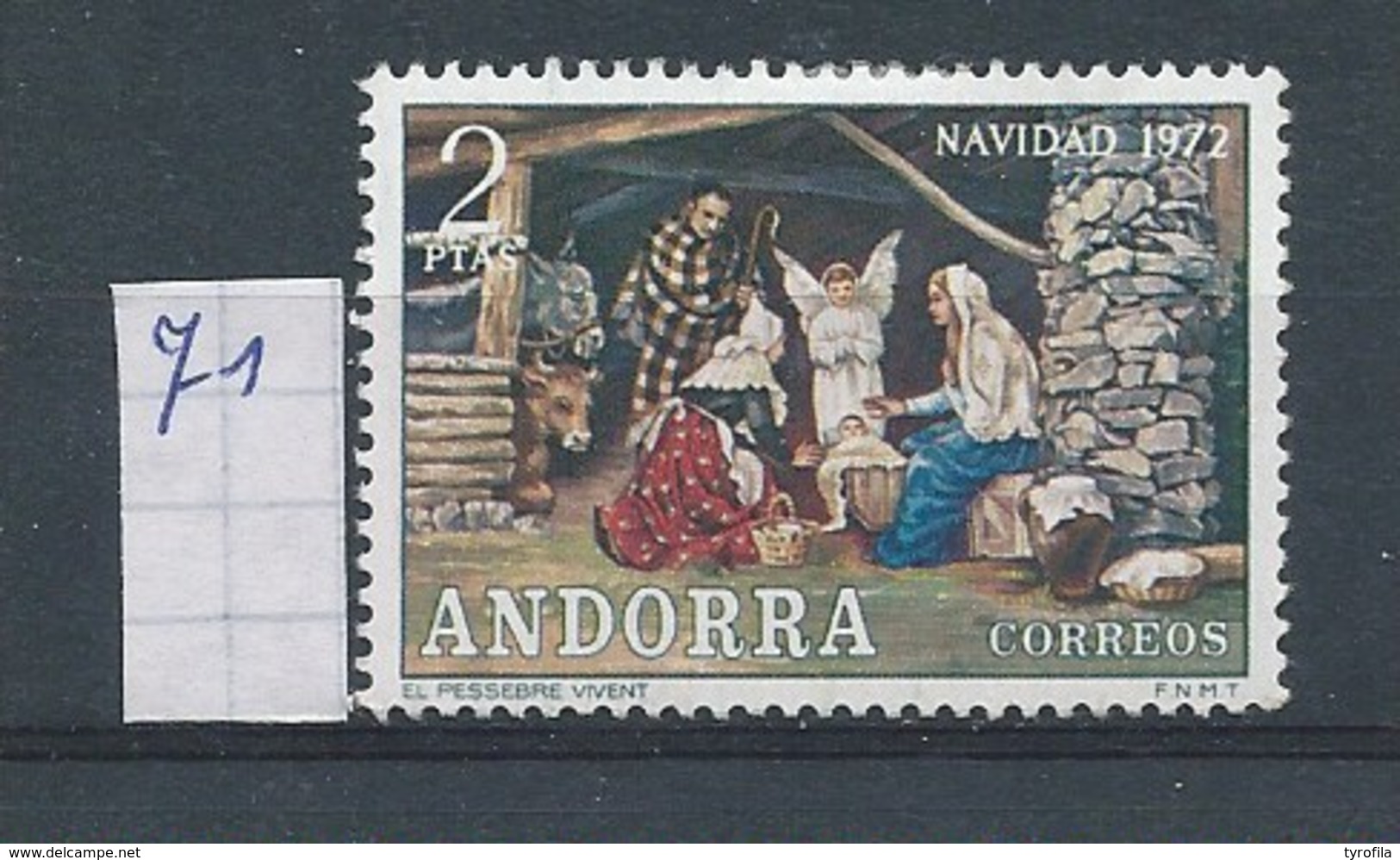 Andorra - Spaans         Y /T      71       (X)     Plakker - Unused Stamps