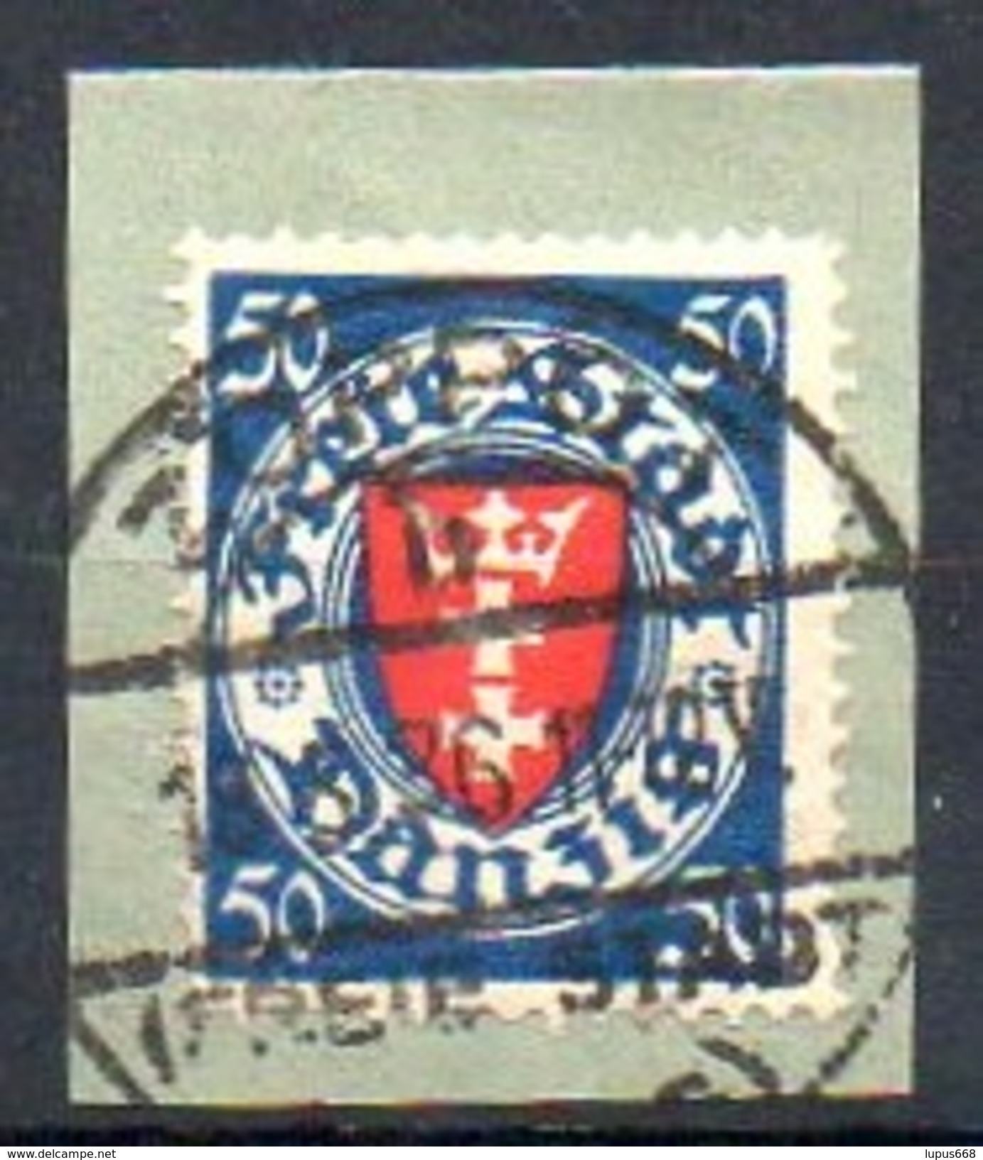 Freie Stadt Danzig  1924-1938 MiNr. 200  O/ Used  Briefstück/ Piece ;  Wappen - Gebraucht