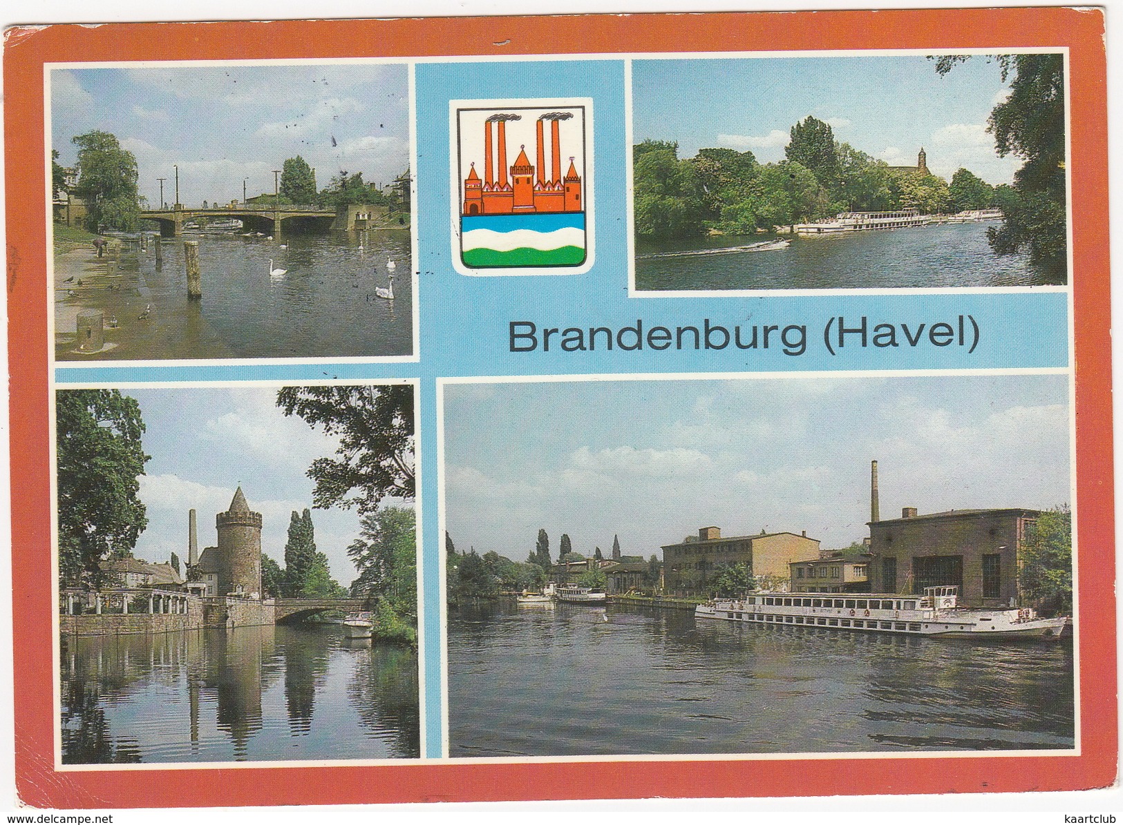 Brandenburg (Havel): Jahrtausendbrücke, Steintor- & Brücke, Fahrgastschiffe An Den Havelterrassen  - (DDR) - Brandenburg