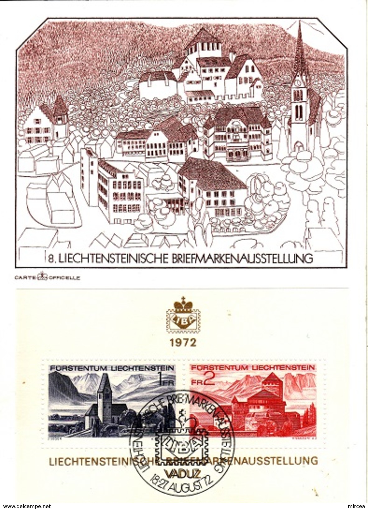 5676 - Liechtenstein 1972 - Maximumkarten (MC)