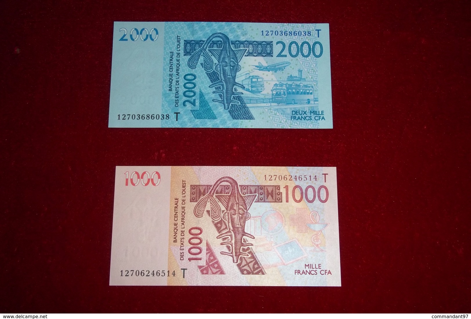 2 BILLETS TOGO 2012 UNC - Togo