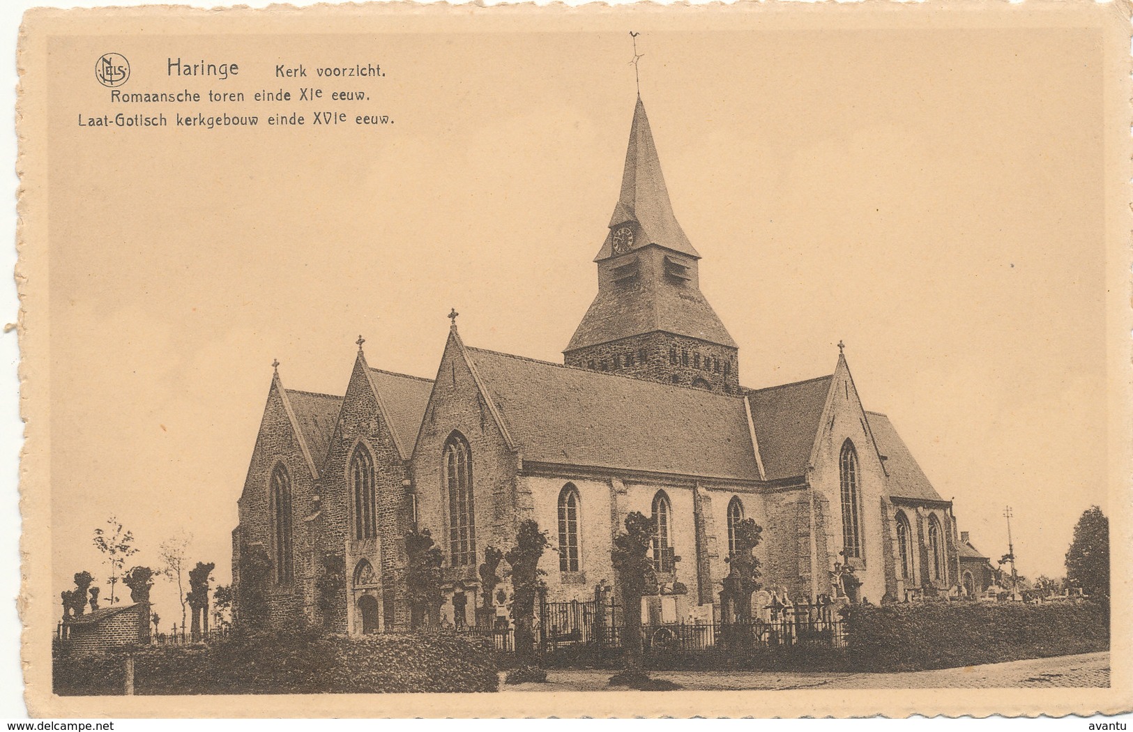 HARINGE / POPERINGE / DE KERK EN HET KERKHOF - Poperinge