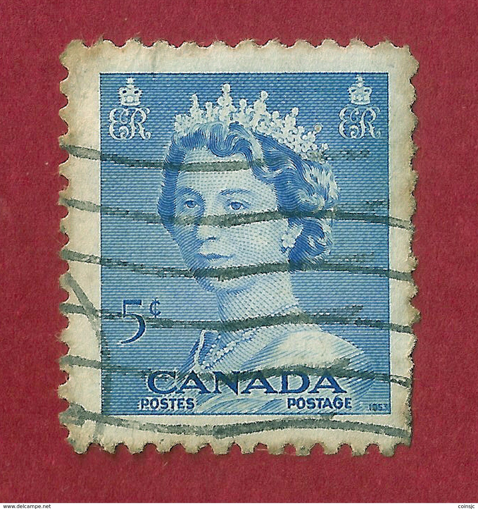 Canada - 5 C - 1953 - Gebraucht