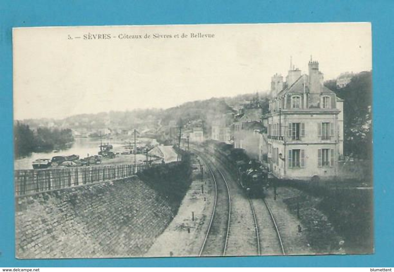 CPA 5 - Chemin De Fer Train Côteaux De Sèvres Et De Bellevue Gare SEVRES 92 - Ville D'Avray