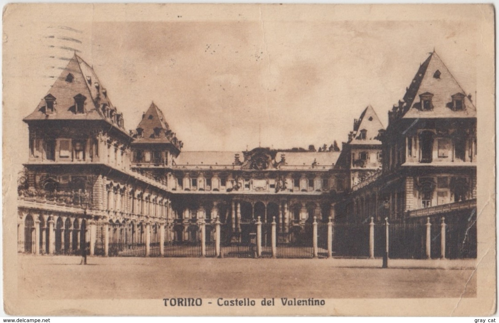 TORINO, Castello Del Valentino, 1925 Used Postcard [20093] - Castello Del Valentino