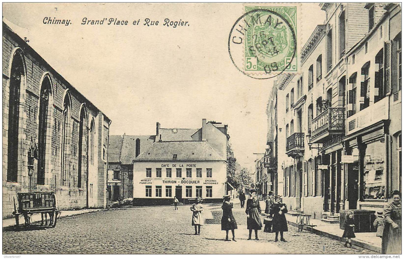 Chimay  -  Grand Place Et Rue Rogier - Chimay