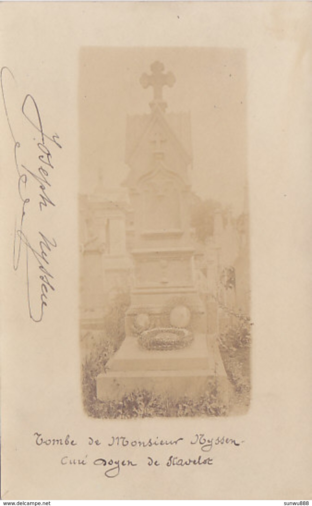 Stavelot - Carte-photo Tombe De Mr Le Curé, Doyen De Stavelot, 1907) - Stavelot