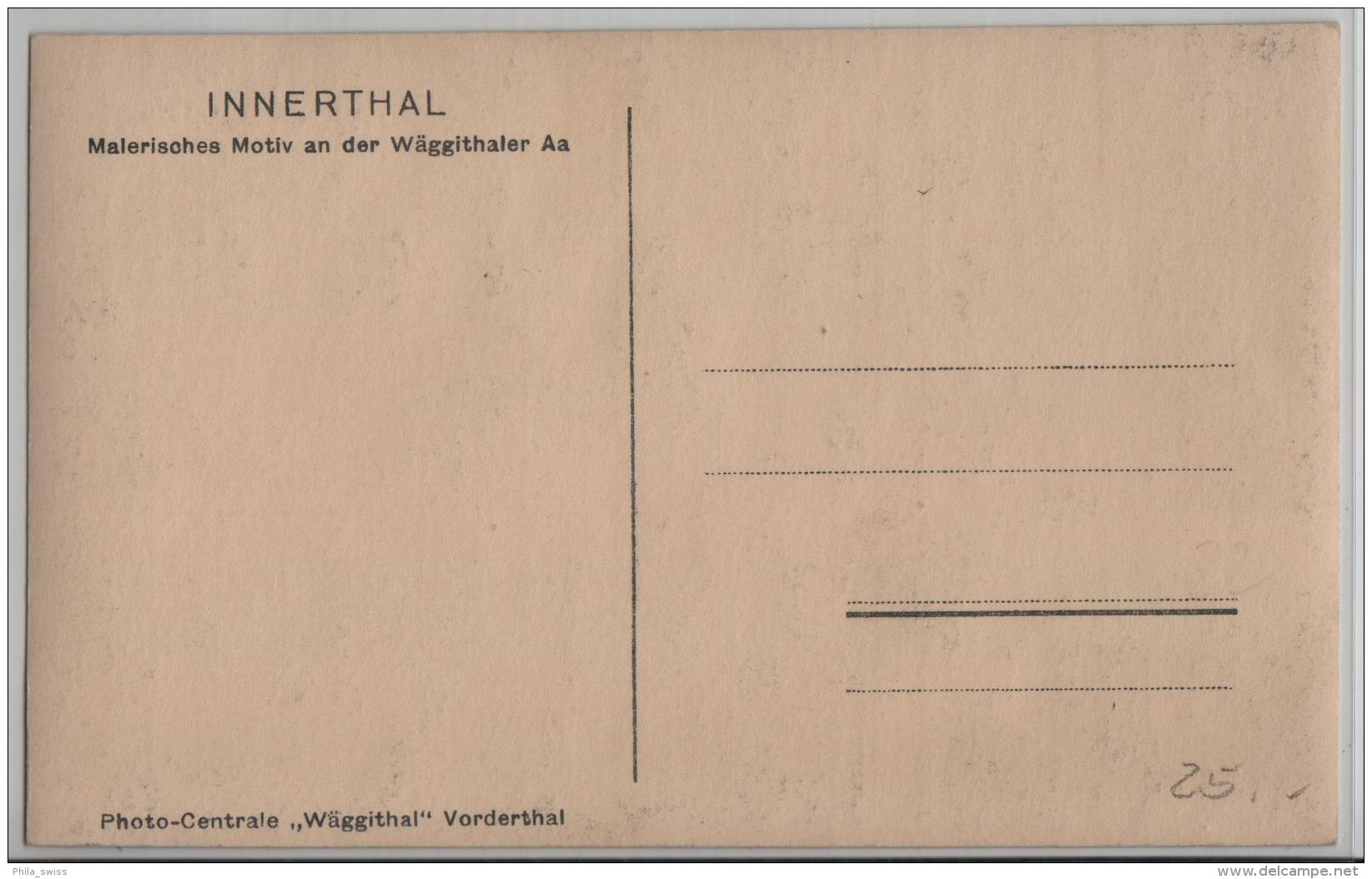 Innerthal - Malerisches Motiv An Der Wäggithaler Aa - Animee Mit Kinder - Innerthal