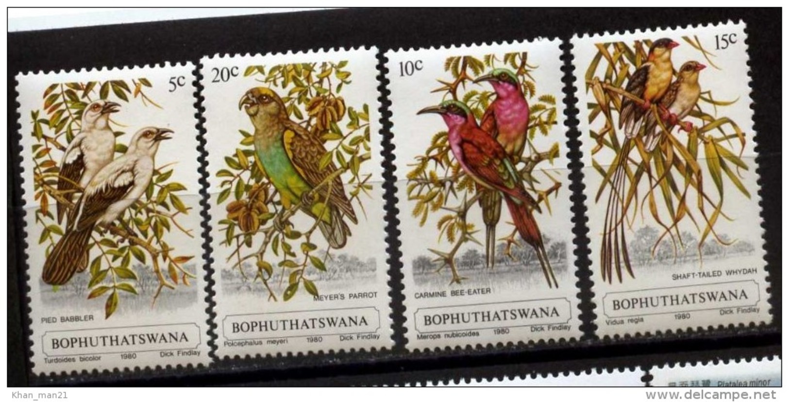 Bophuthatswana, 1980, Birds, MNH - Sperlingsvögel & Singvögel