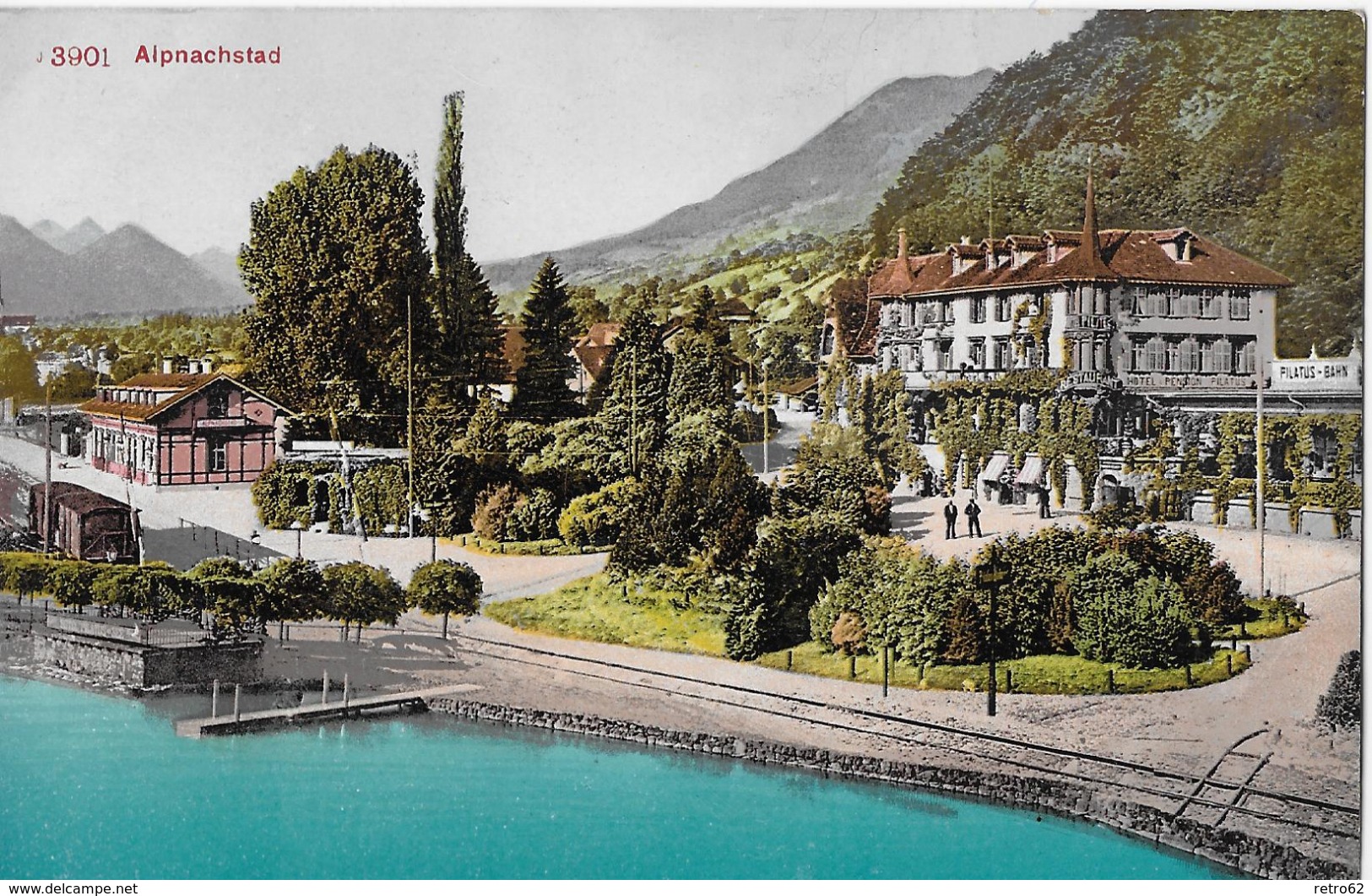 ALPNACHSTAD &rarr; Bahnhof Und Station Pilatus-Bahn, Ca.1910 - Alpnach