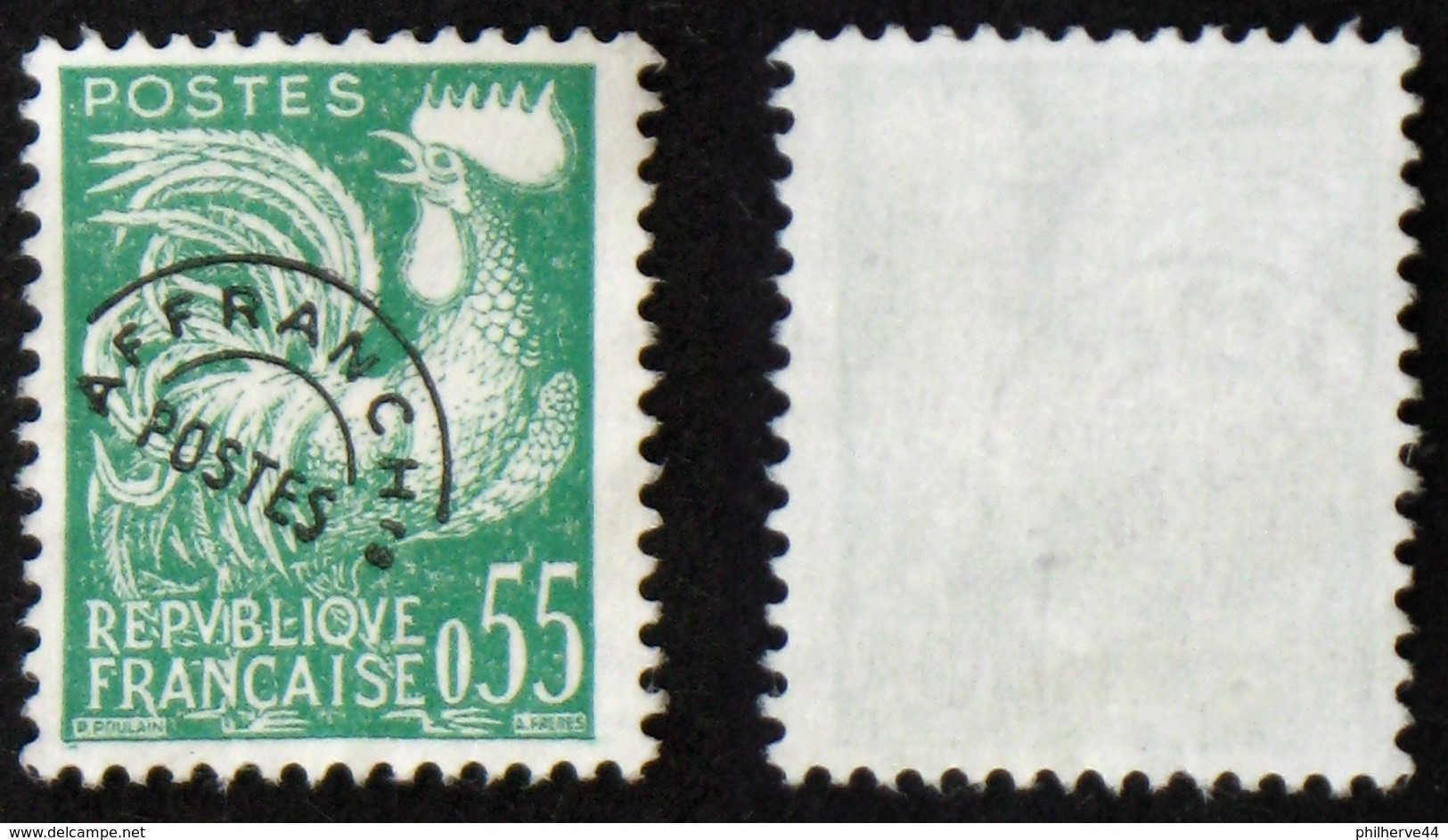 N° PREO 122 COQ 0,55 F NSG TB Cote 20&euro; - 1953-1960