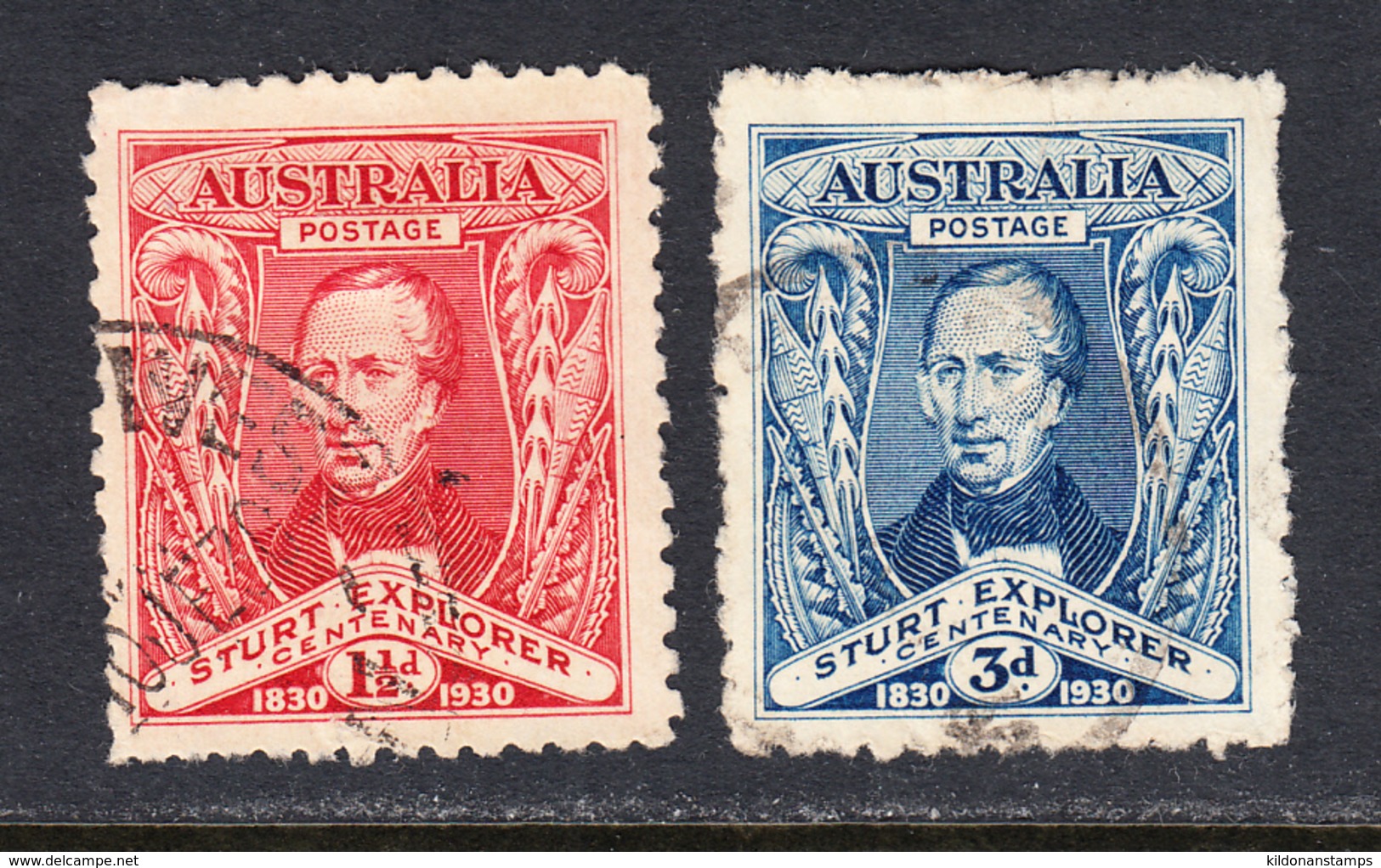 Australia 1930 Cancelled, Sc# 104-105, SG 117-118 - Used Stamps