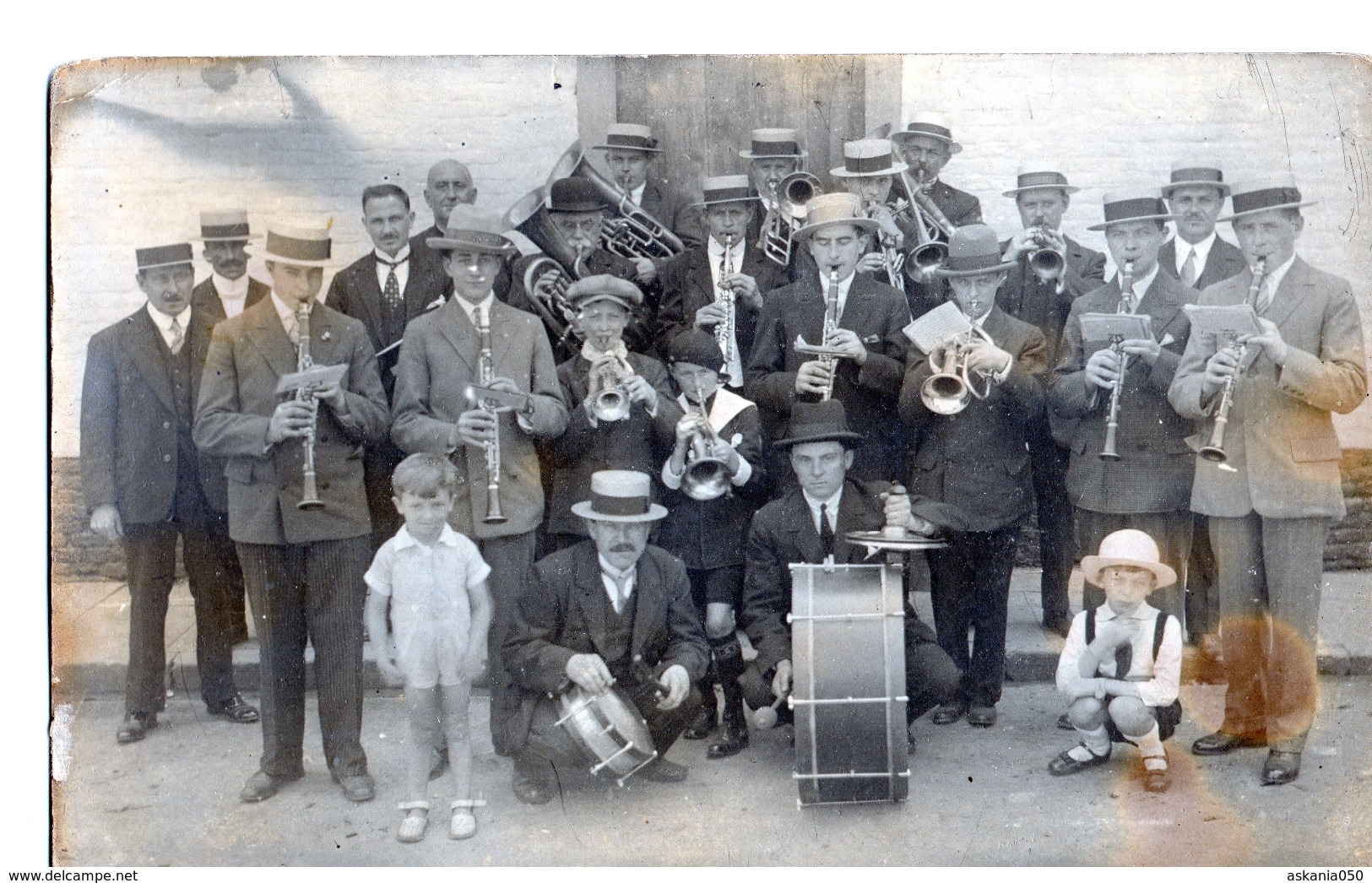 Photo RANSART Charleroi Fanfare Mileu 30' Cachet Stalag X Prisonnier De Guerre - Lieux