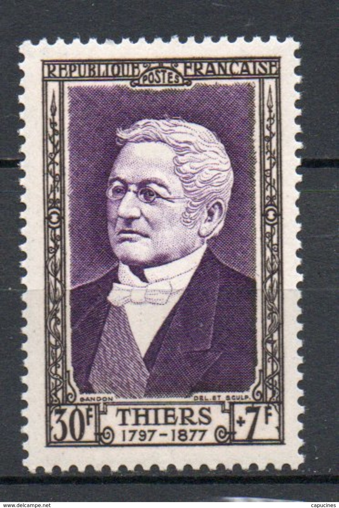 FRANCE 1952 - Adolphe Thiers- N° 935** - Neufs