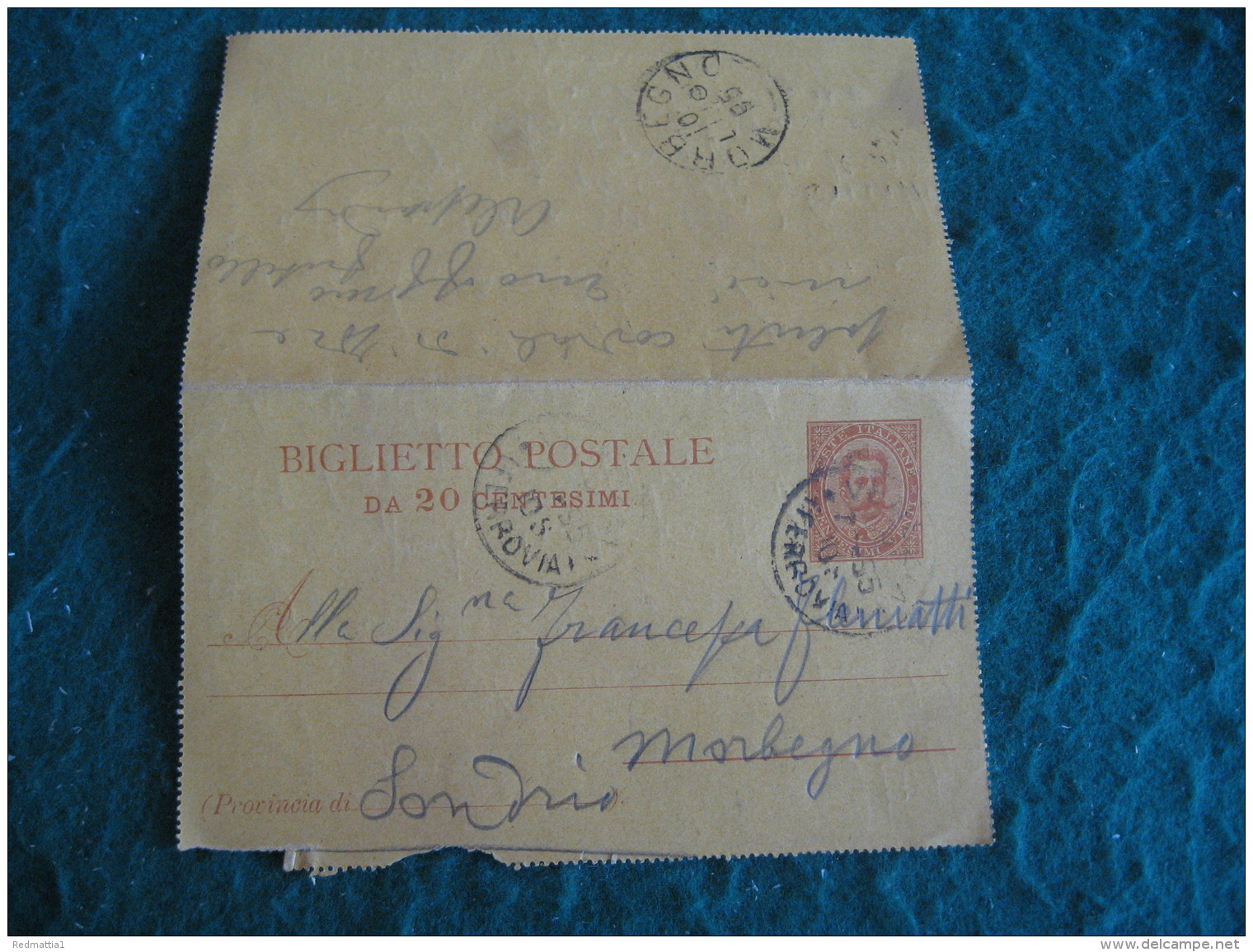 Regno Italia  Biglietto Postale 20 Centesimi - 9 LUGLIO 1895  VENEZIA  -  167 - Ungebraucht