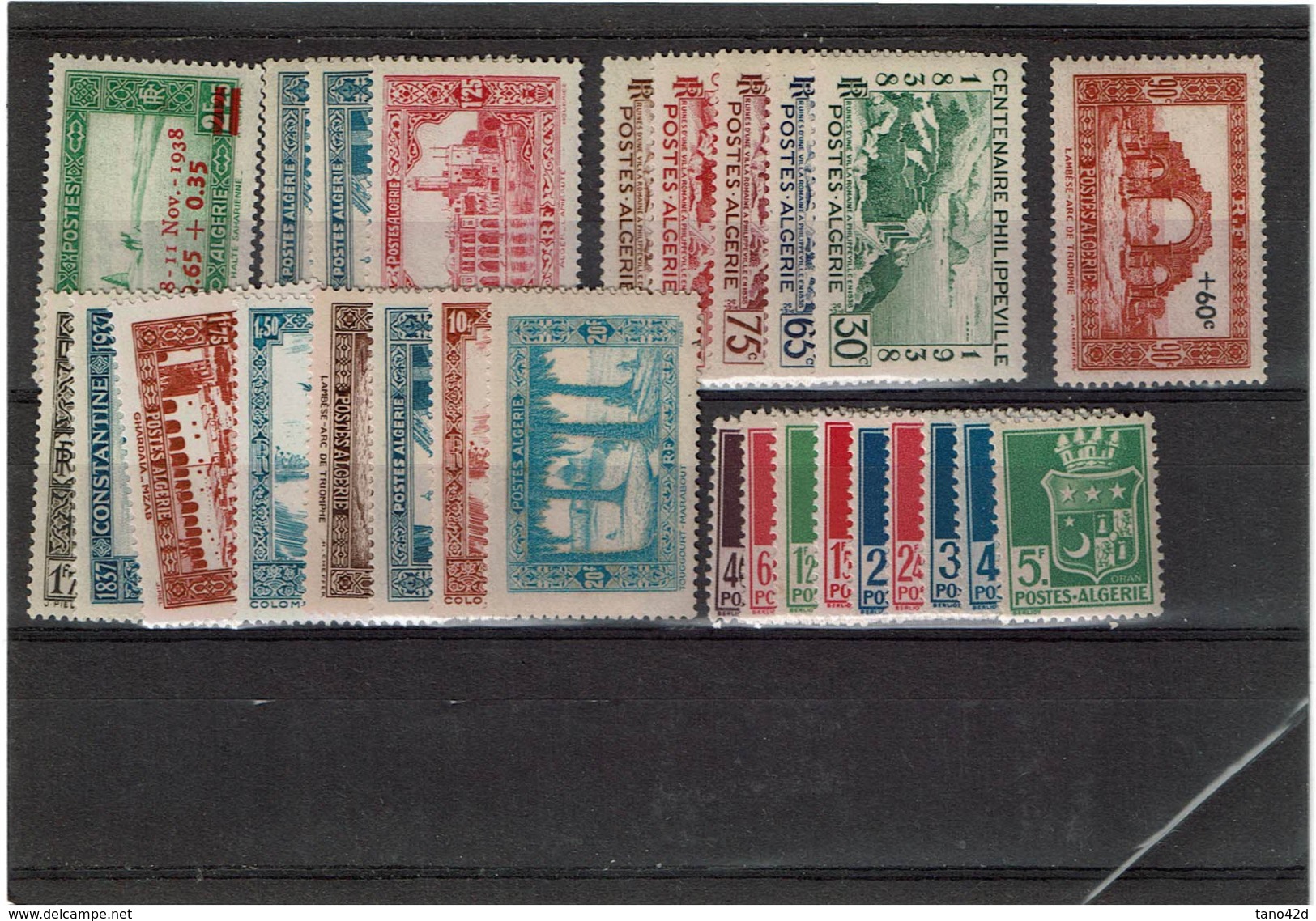 LMON1 - ALGERIE LOT DE TP SUR 8 PLAQUETTES - Lots & Kiloware (mixtures) - Max. 999 Stamps