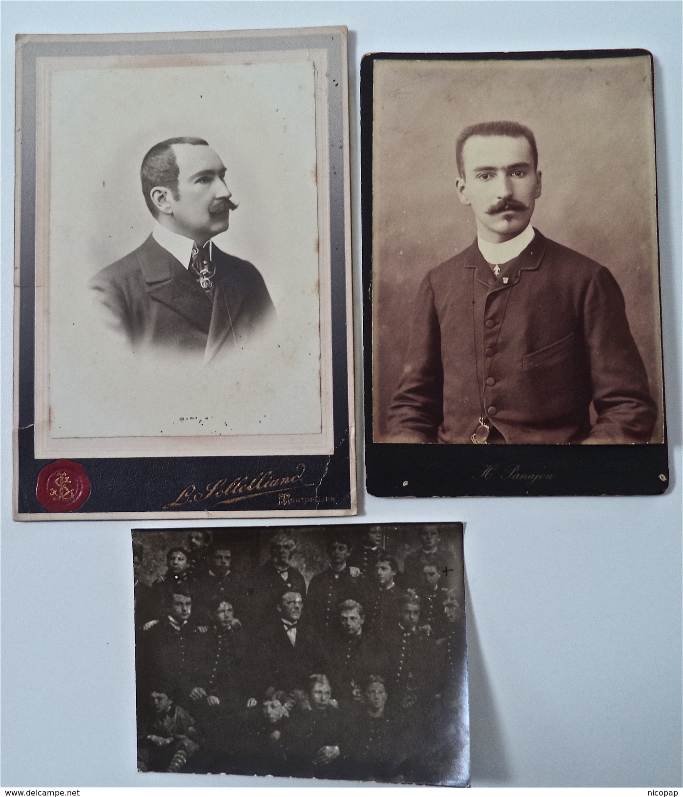 Louis Bertrand, 3 Photos, 1887-1901 - Célébrités