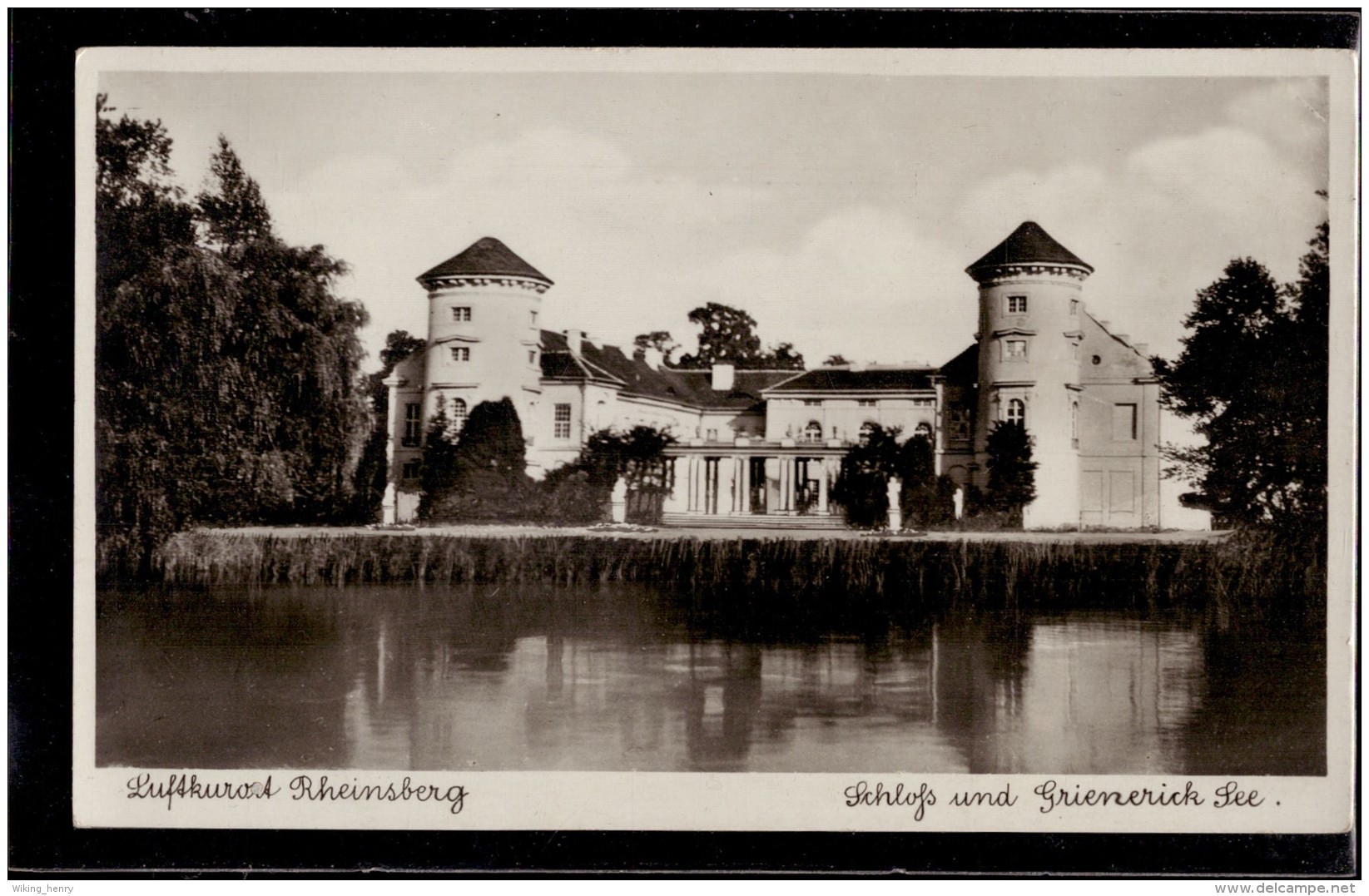 Rheinsberg - S/w Schloß Und Grienericksee - Rheinsberg