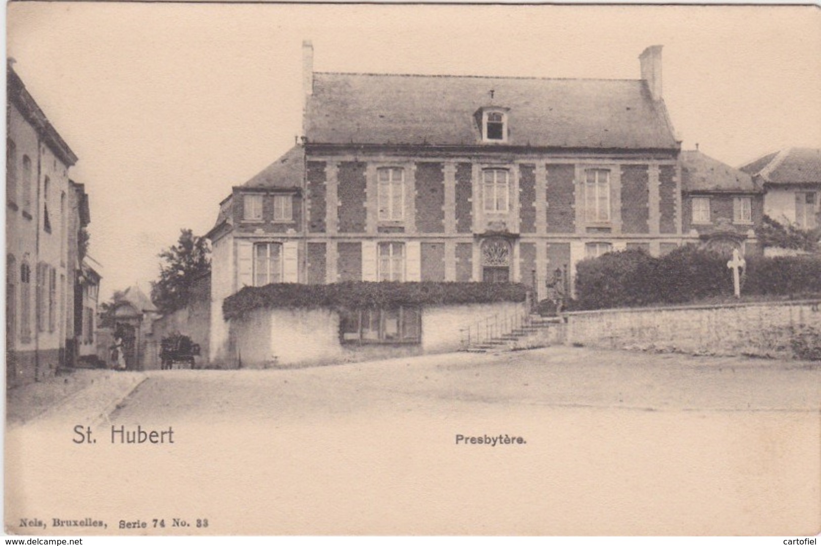 SAINT-HUBERT-PRESBYTERE-PASTORIJ-NELS-SERIE 74 NO33-CARTE VIERGE-RARE-VOYEZ LES 2 SCANS ! ! ! - Saint-Hubert