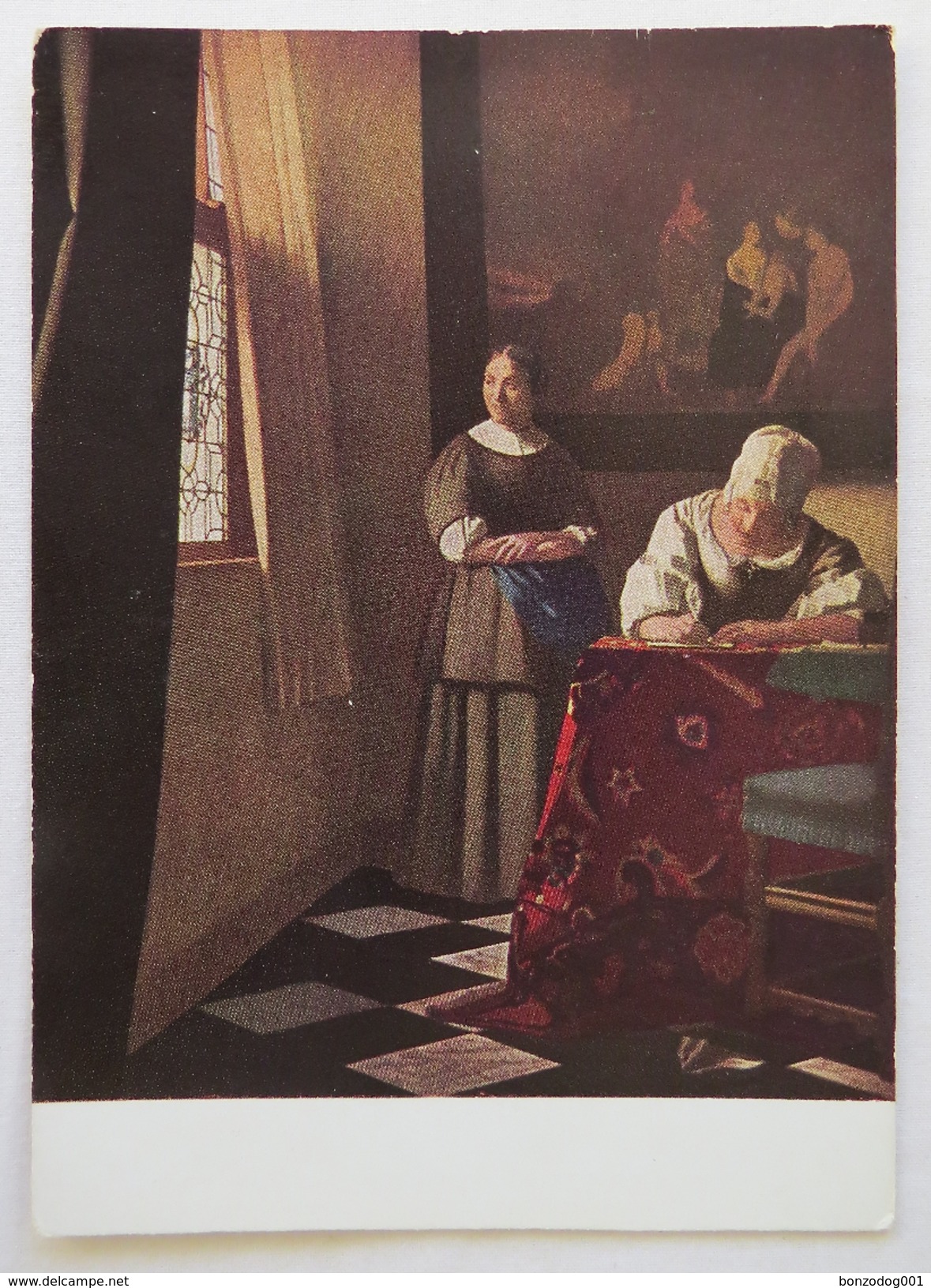 No. 1667. THE LOVE LETTER BY VERMEER. UNPOSTED - Paintings