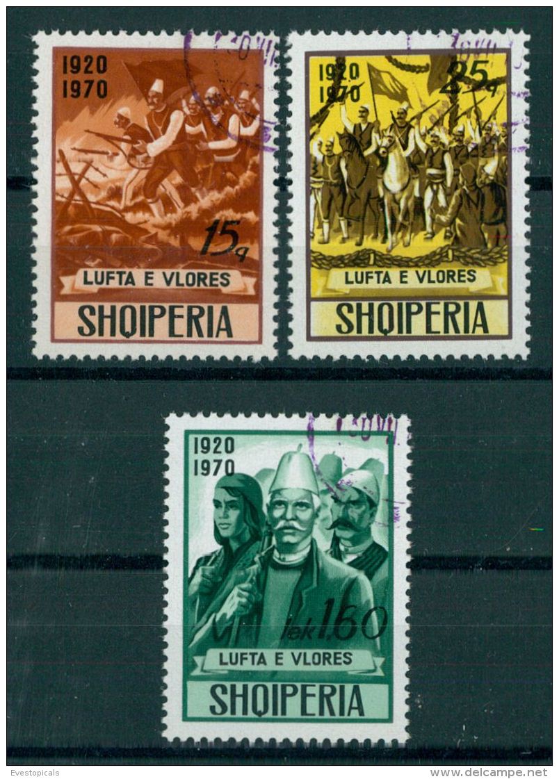 ALBANIA, 50TH YEARS ANNIVERSARY OF THE VLORA WAR 1970, U SET - Albania