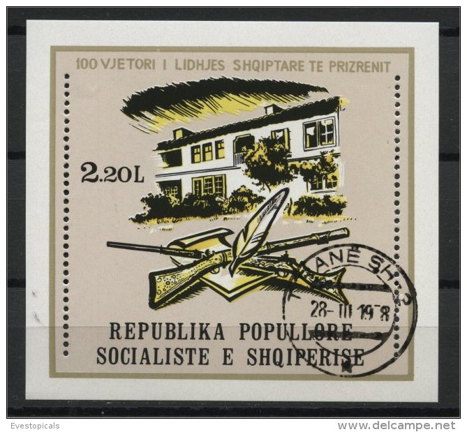 ALBANIA, 100th YEARS ANNIVERSARY OF LEAGUE OF PRIZREN 1978, U BLOC - Albanie