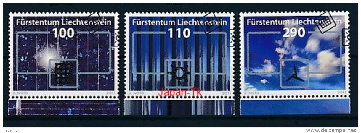 LIECHTENSTEIN Mi.Nr. 1585-1587 Erneuerbare Energie  -used - Gebraucht